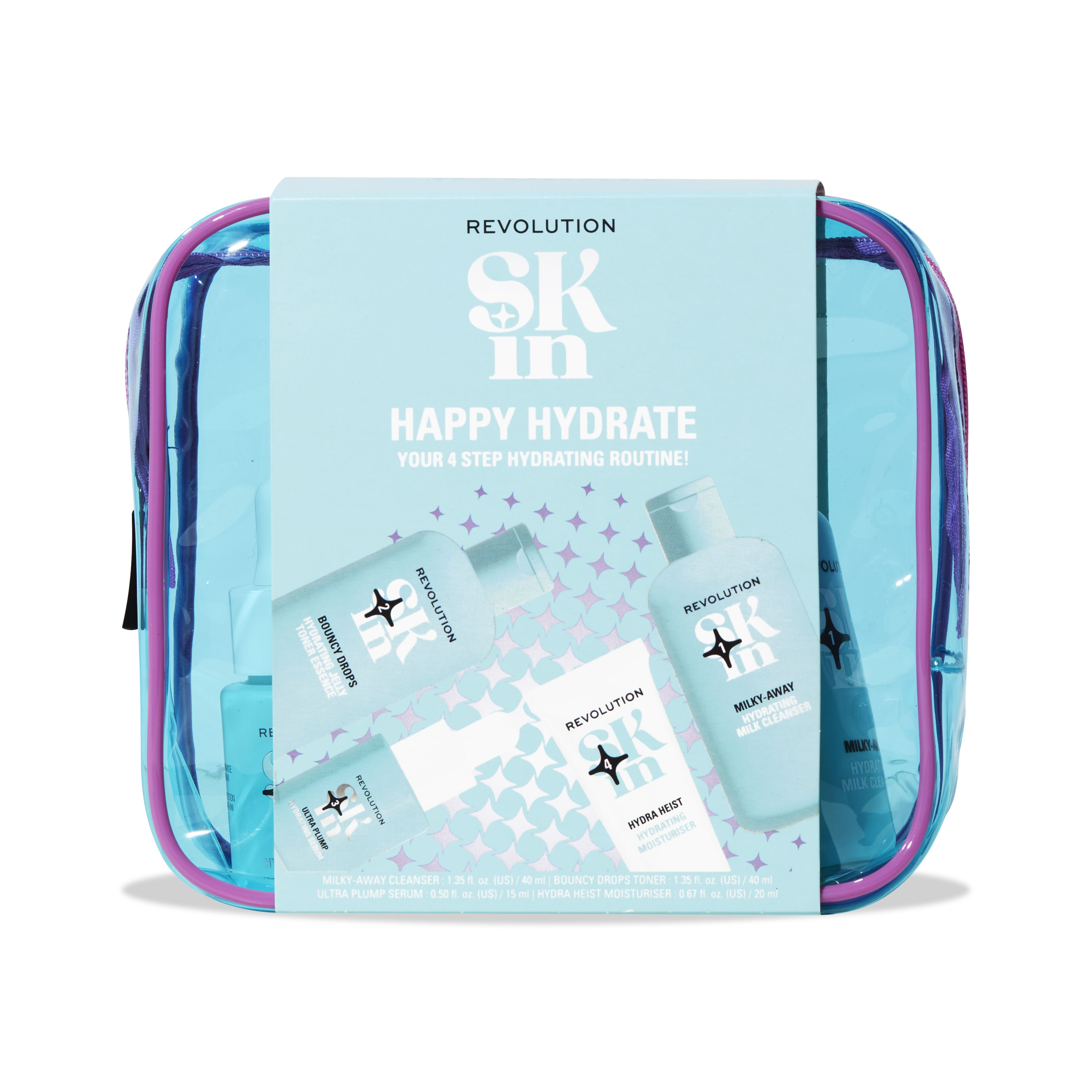 Revolution Skin Happy Hydrate 4 Step Starter Kit | Revolution Beauty