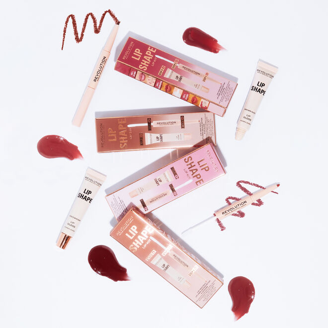 Makeup Revolution Lip Shape Kit Pink Nude