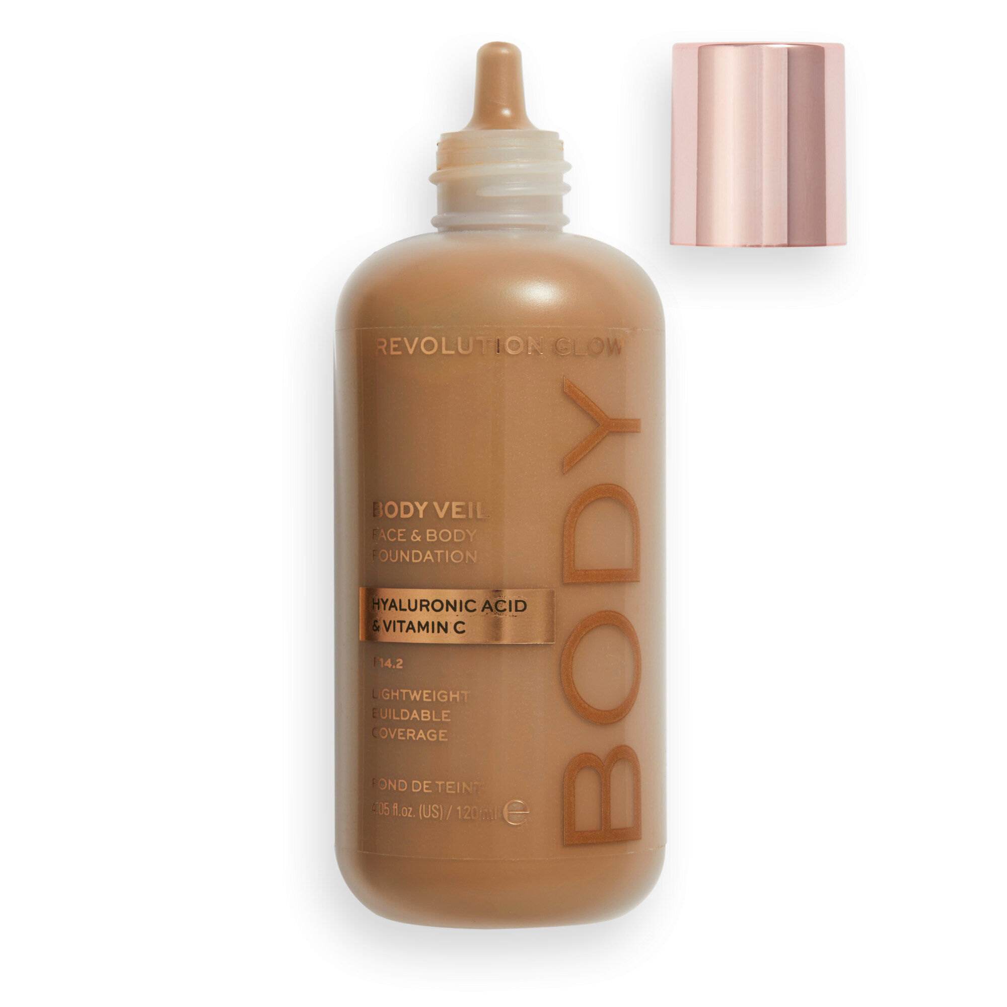 Makeup Revolution Body Veil Face & Body Foundation F14.2