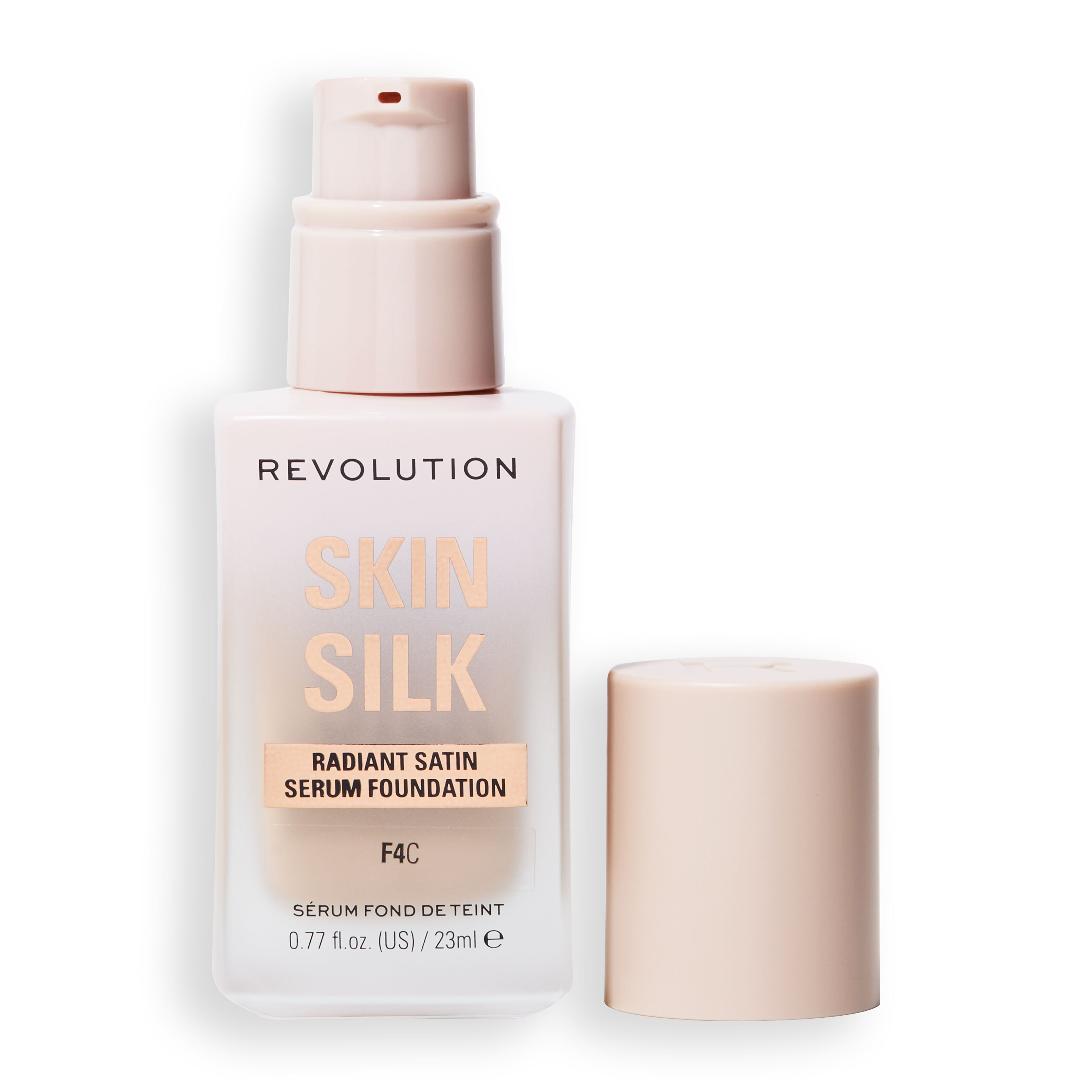 Revolution Skin Silk Radiant Satin Serum Foundation F4C