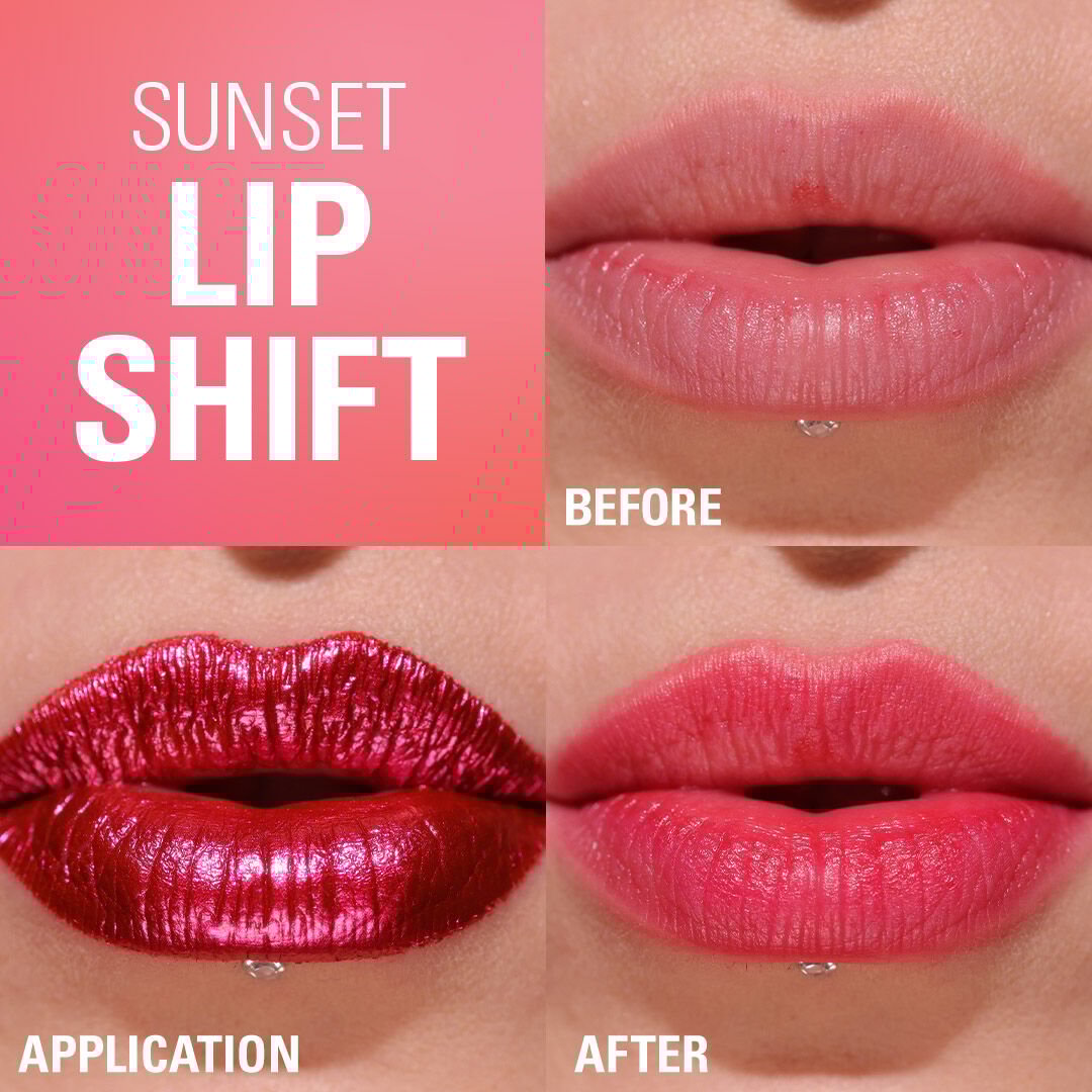 Revolution Sunset Lip Shift Peel Off Lip Stain Flushed Pink
