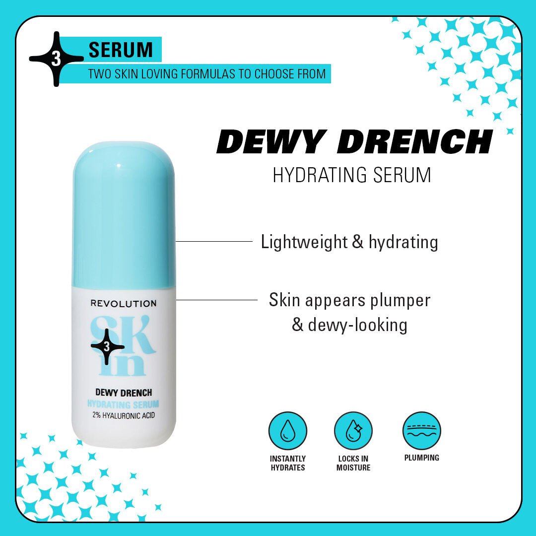 Revolution Skin Dewy Drench 2% Hyaluronic Acid Hydrating Serum