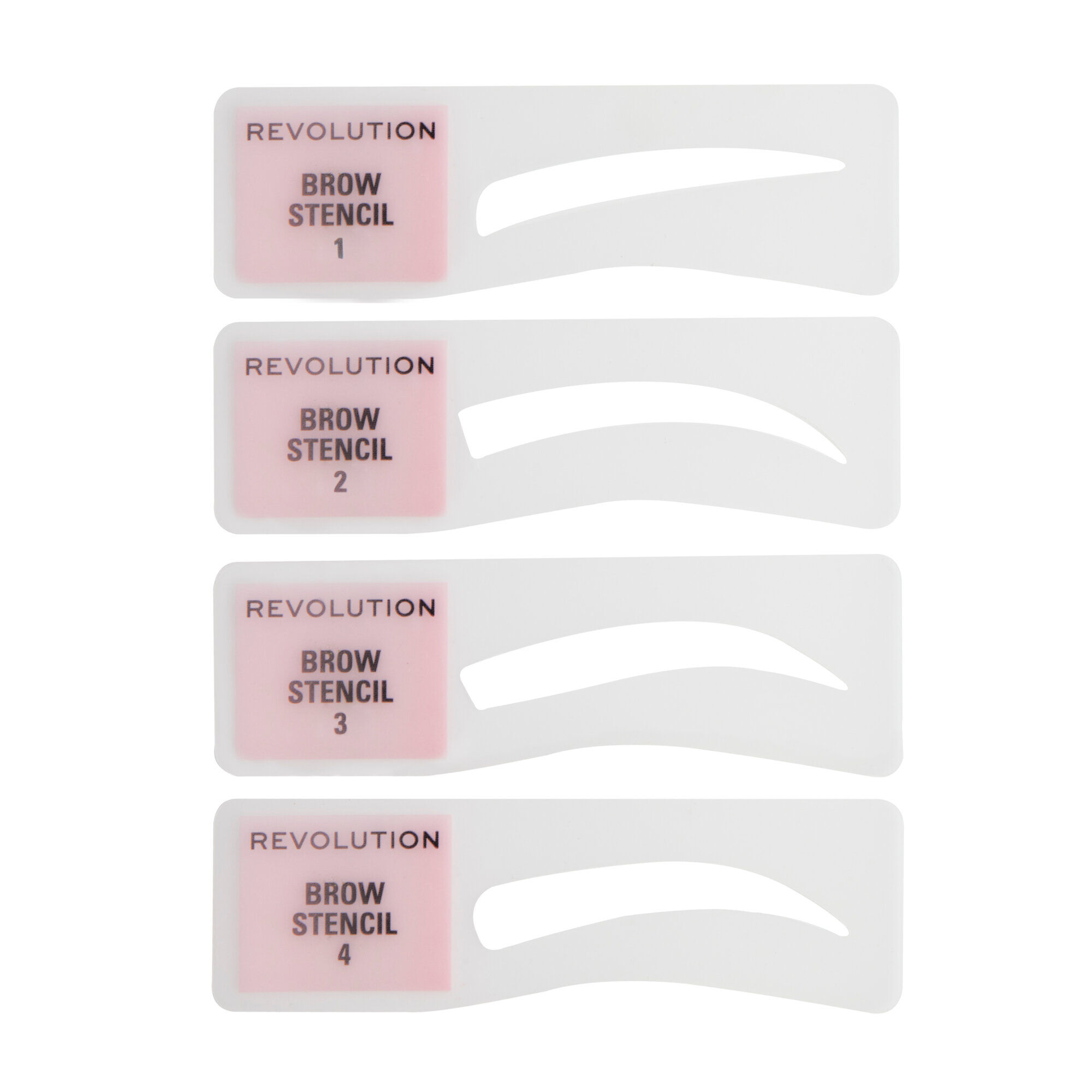 Makeup Revolution Brow Powder Stamp & Stencil Kit Dark Brown