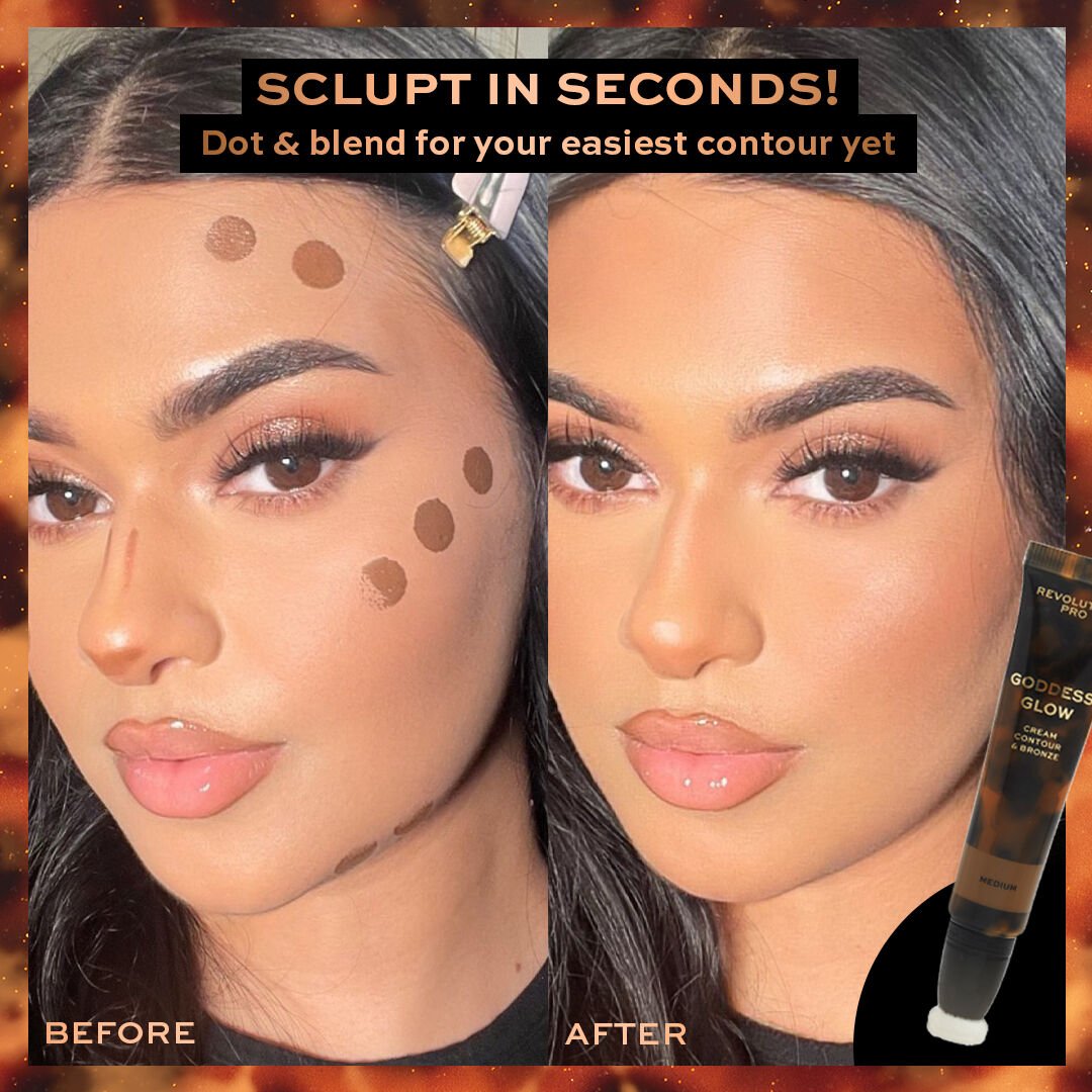 Revolution Pro Goddess Glow Cream Contour & Bronze Medium Revolution