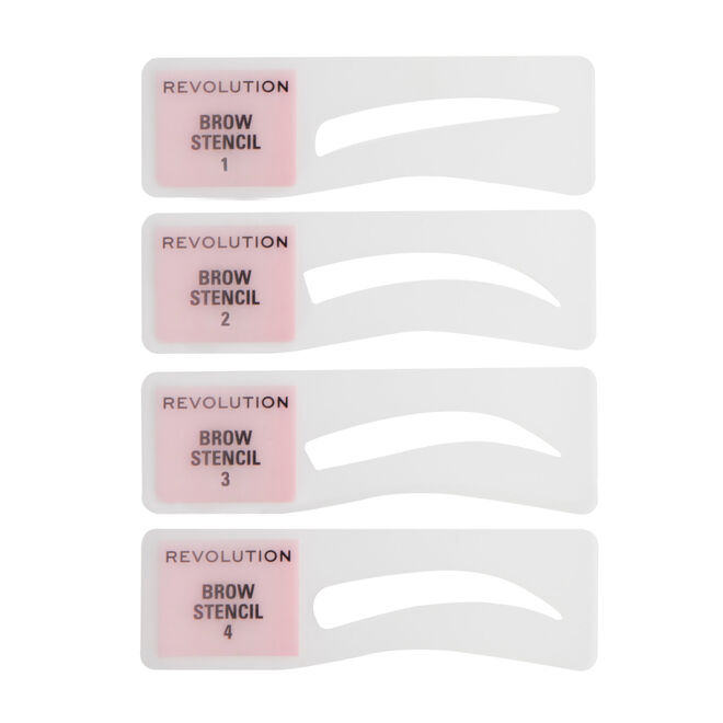 Makeup Revolution Brow Powder Stamp & Stencil Kit Granite