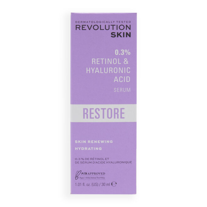 Revolution Skincare 0.3% Retinol with Vitamins & Hyaluronic Acid Serum
