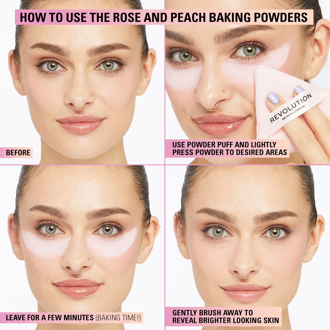 Makeup Revolution Loose Baking Powder Rose