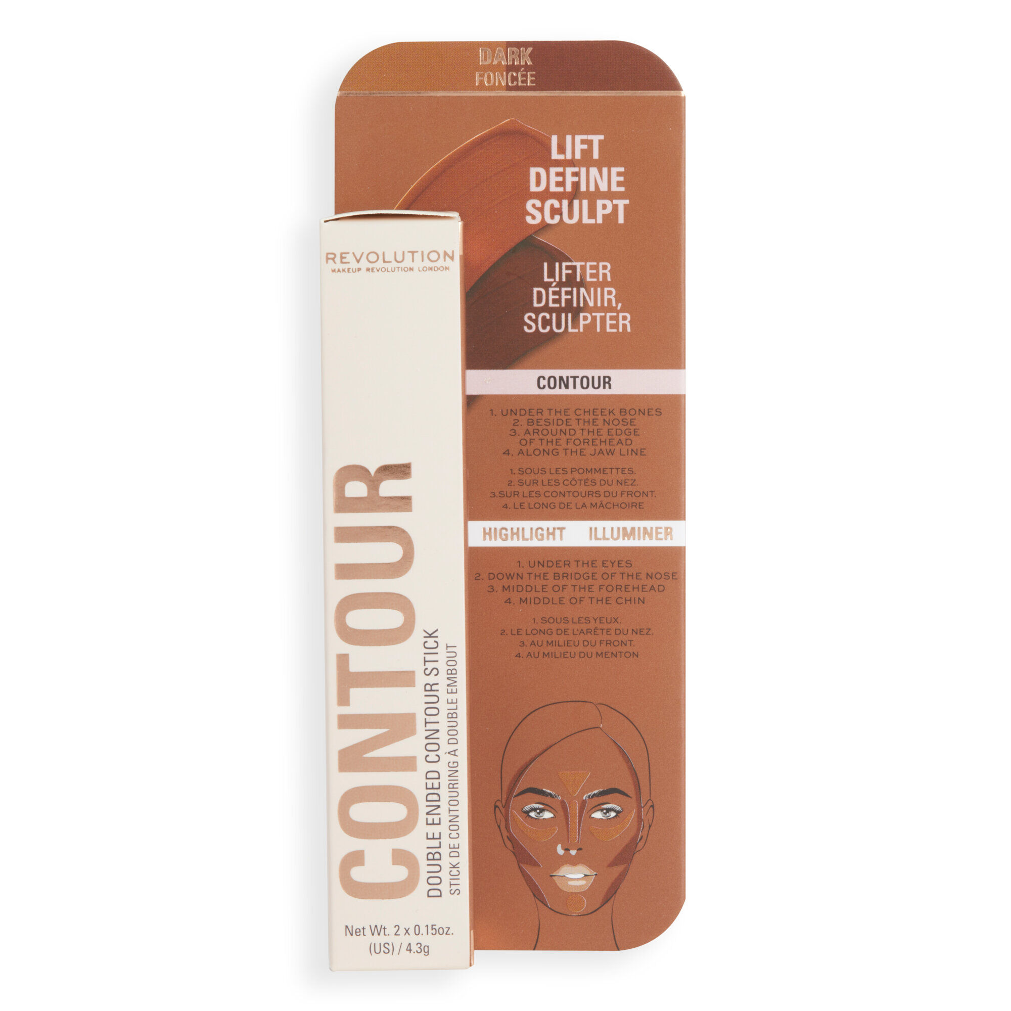 Makeup Revolution Fast Base Contour Stick Dark