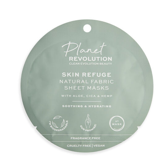 Planet Revolution Skin Refuge Soothing & Hydrating Fabric Sheet Masks