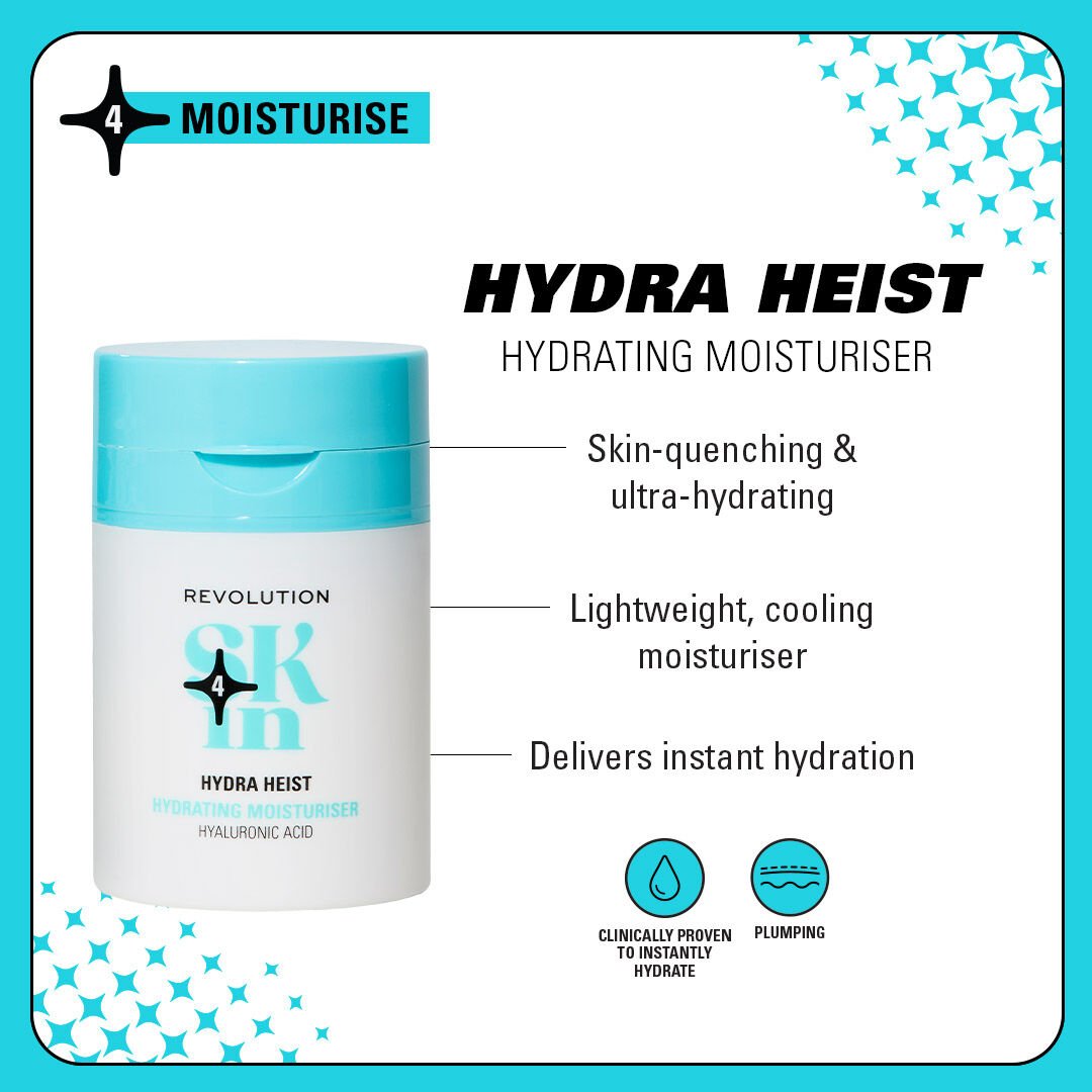 Revolution Skin Hydra Heist Hyaluronic Acid Hydrating Moisturiser