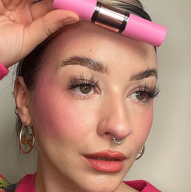 Makeup Revolution Blush & Highlight Stick Champagne Shine Revolution