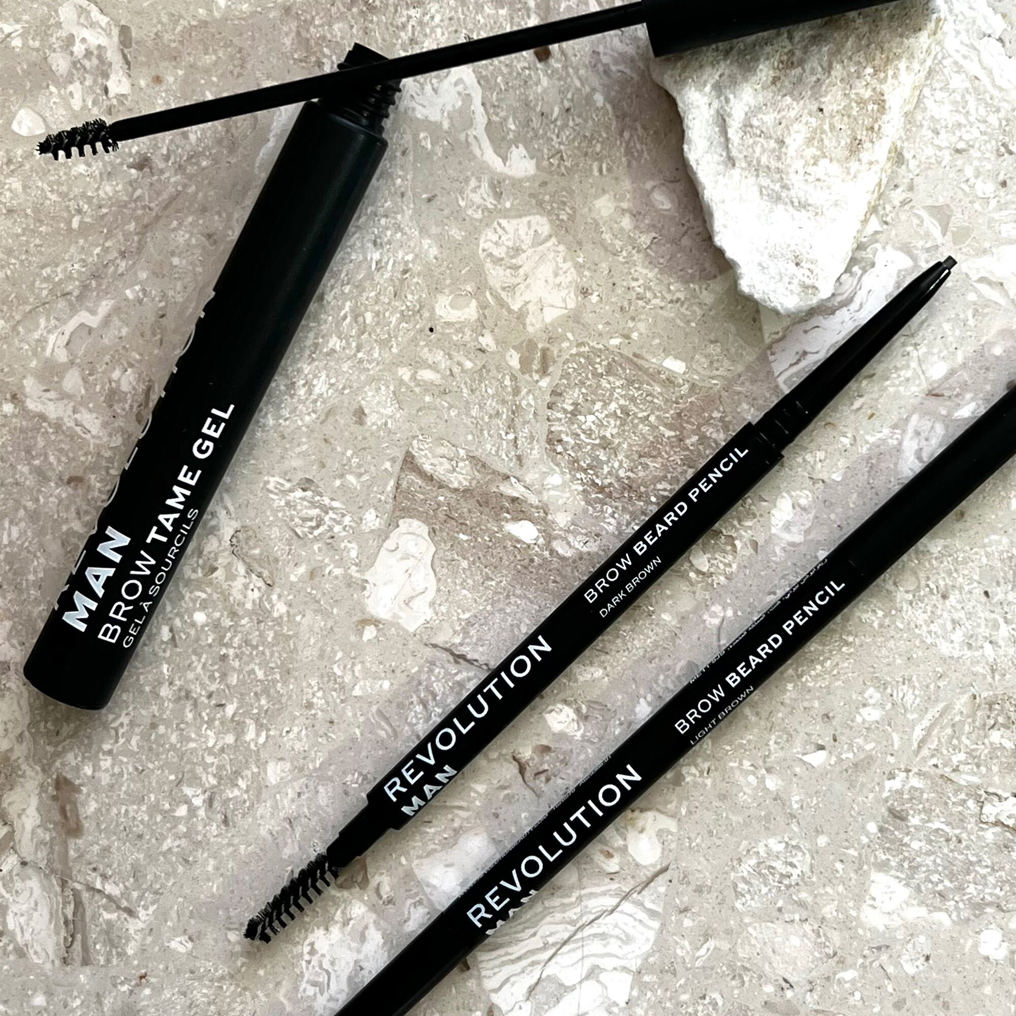 Revolution Man Brow & Beard Pencil with Brush