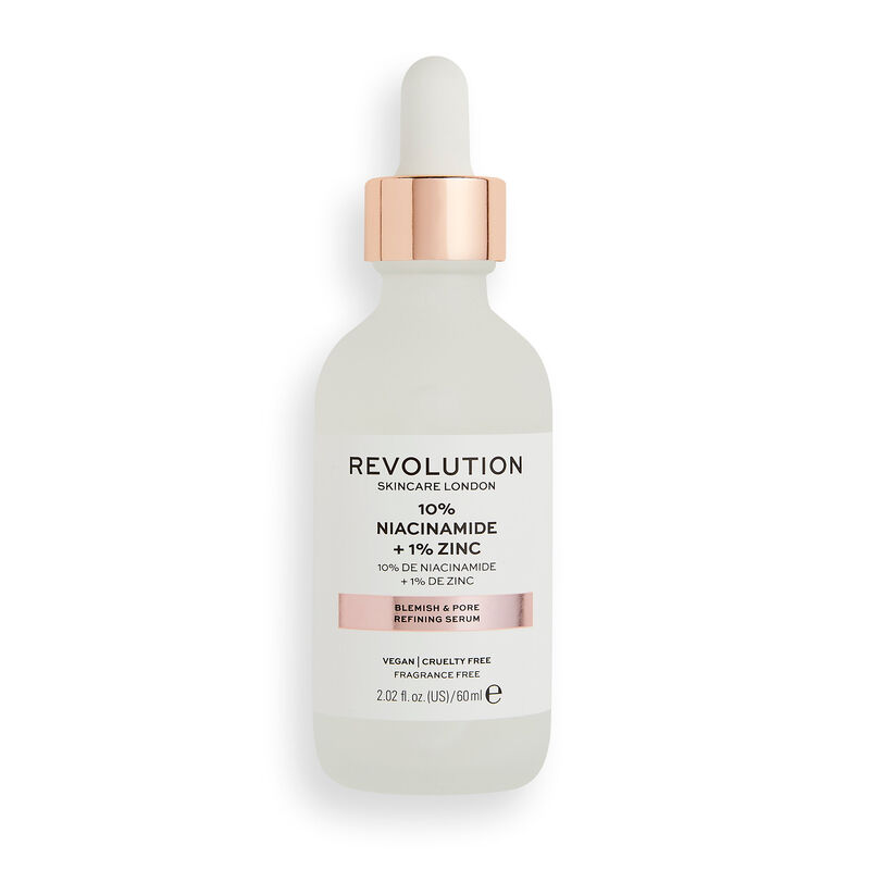 revolution skincare 10 niacinamide 1 zinc blemish pore refining serum super sized 60ml