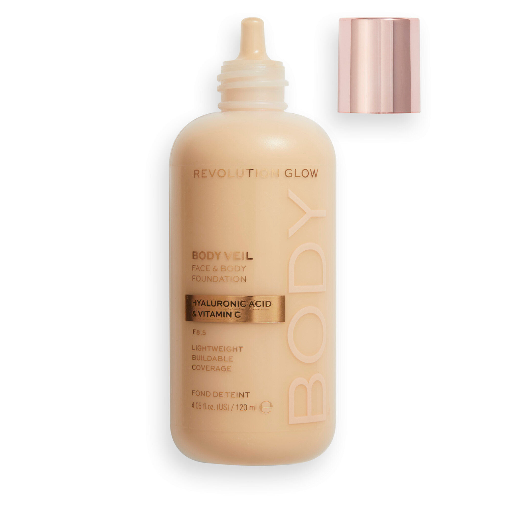 Makeup Revolution Body Veil Face & Body Foundation F8.5