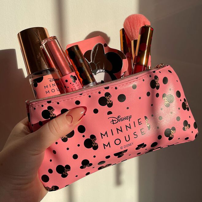Disney's Minnie Mouse and Makeup Revolution Brush Set With Bag