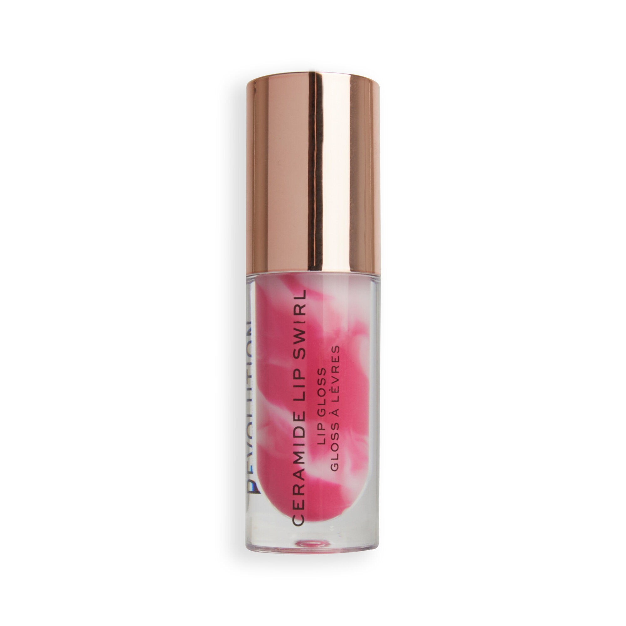 Makeup Revolution Ceramide Swirl Lip Gloss Berry Pink | Revolution Beauty
