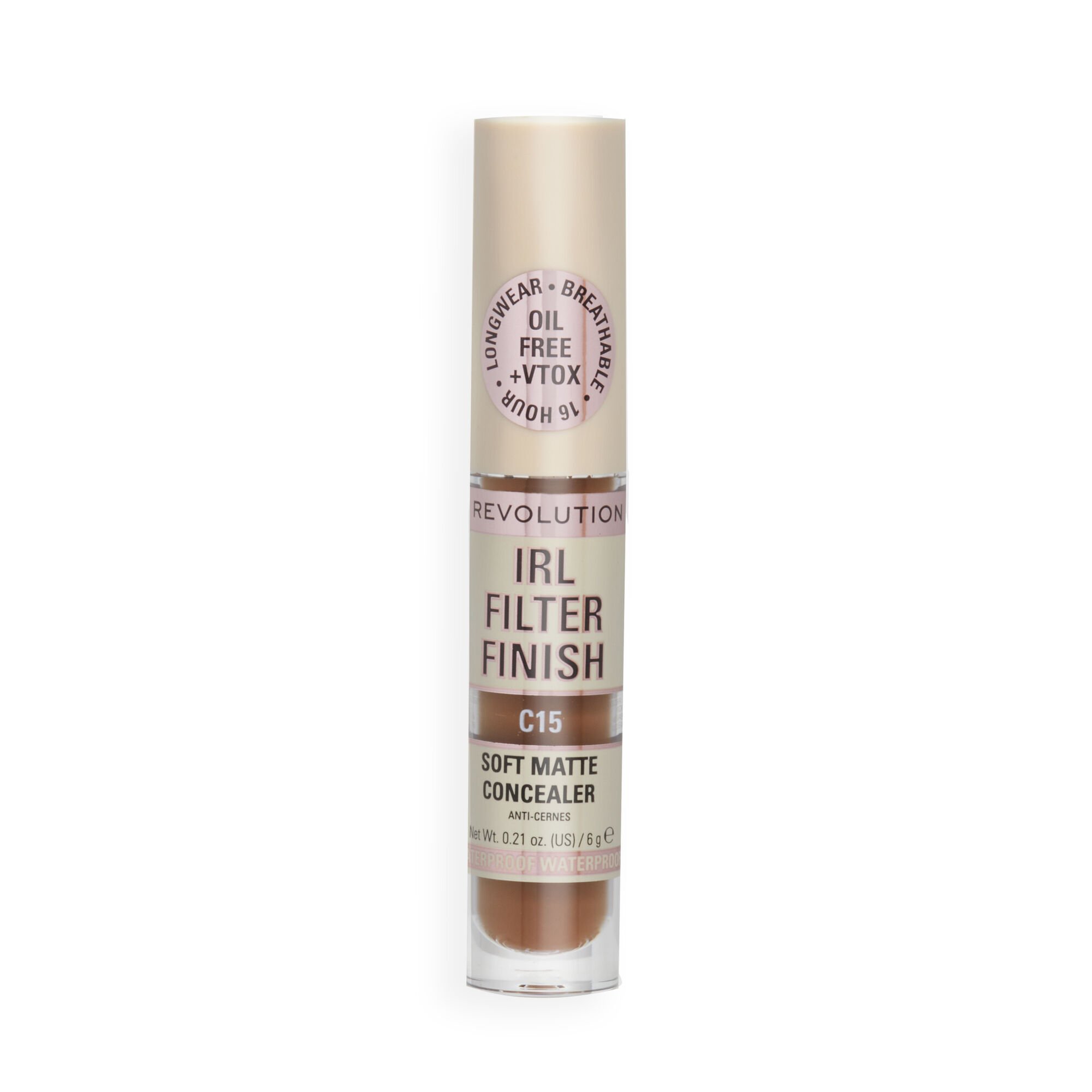 Revolution IRL Filter 16H Hydrating Full Coverage Concealer C15