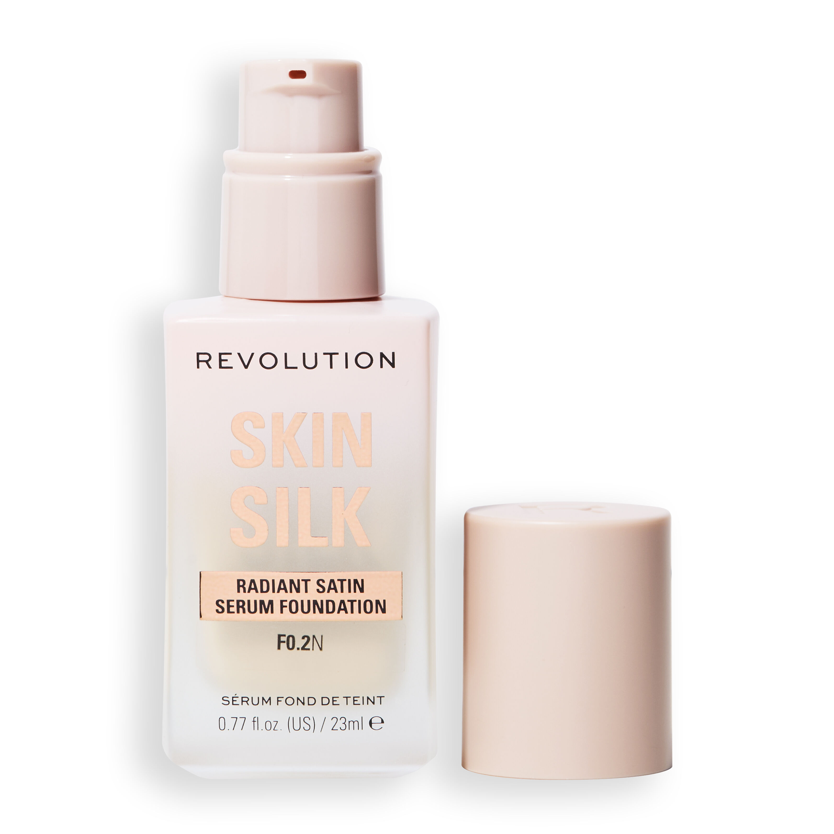 Revolution Skin Silk Radiant Satin Serum Foundation F0.2N