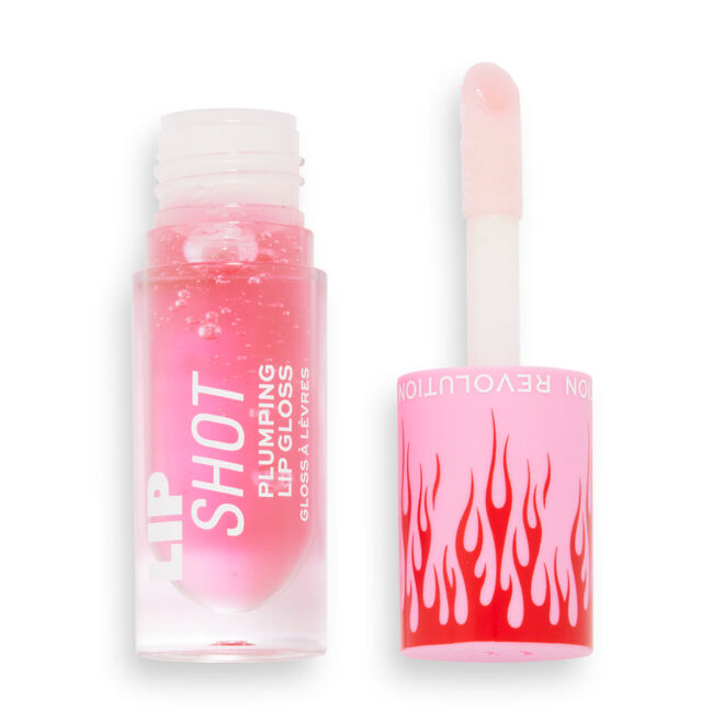 Makeup Revolution Hot Shot Lip Flame Plumping Gloss Pink Heat