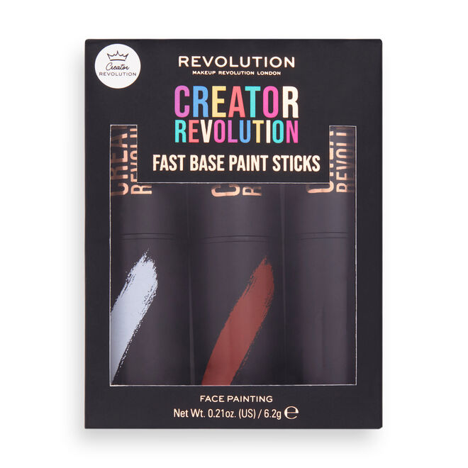 Creator Revolution Fast Base Paint Stick Set White, Red & Black