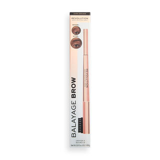 Makeup Revolution Balayage Duo Brow Pencil Dark Brown