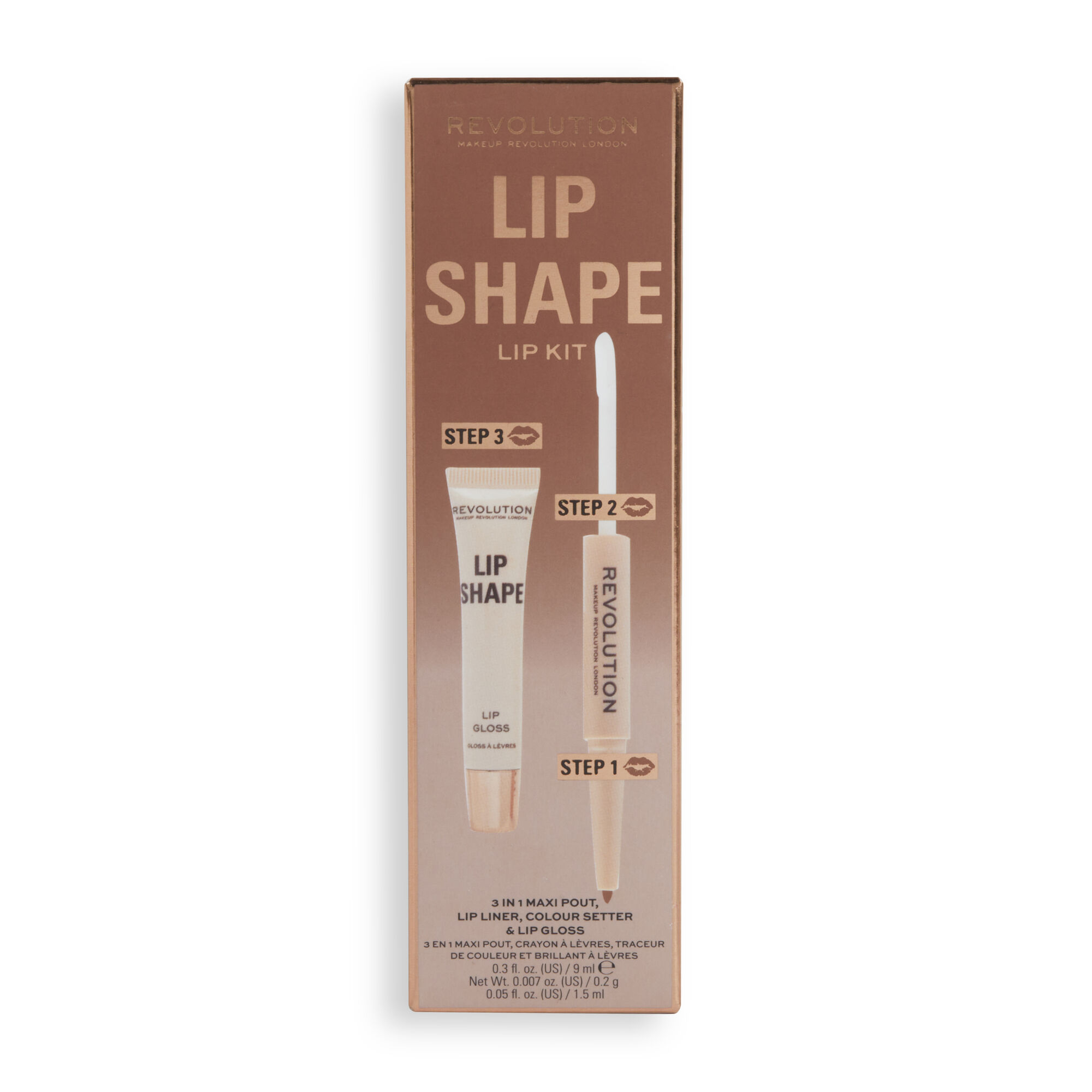 Makeup Revolution Lip Shape Kit Chauffeur Nude