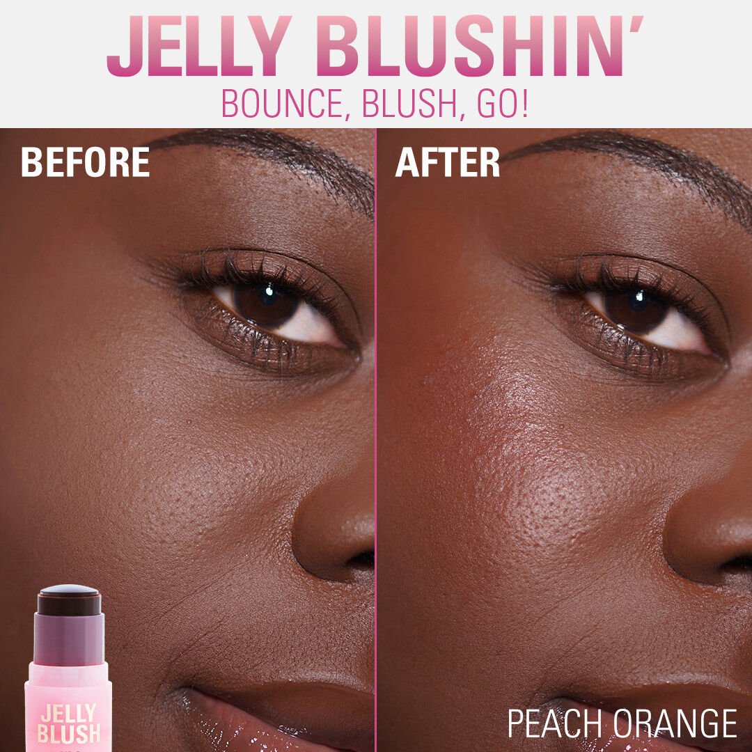 Revolution Jelly Blush Stick Lip and Cheek Stain Peach Orange