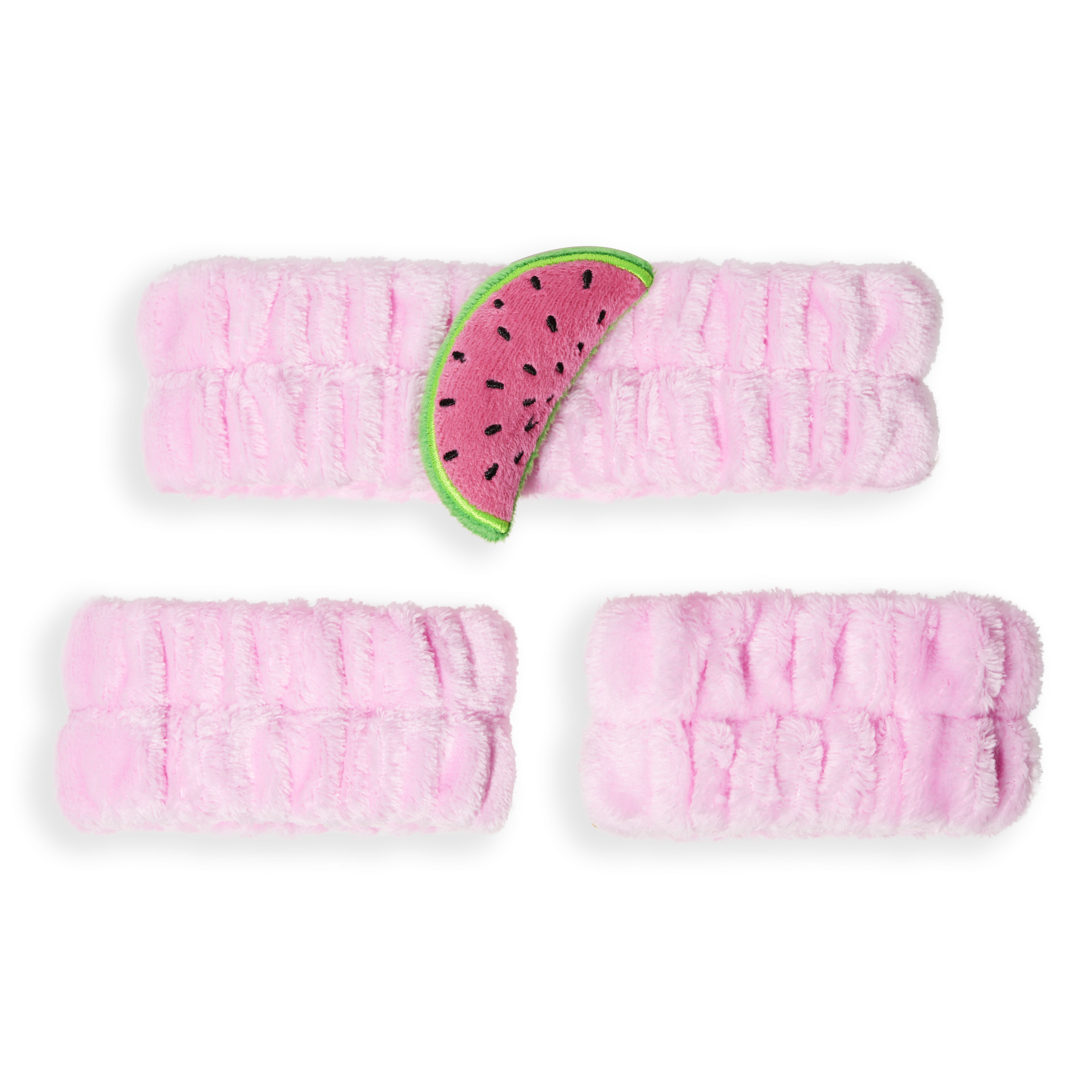 I Heart Revolution Fruity Face Headband and Anti Drip Wristbands