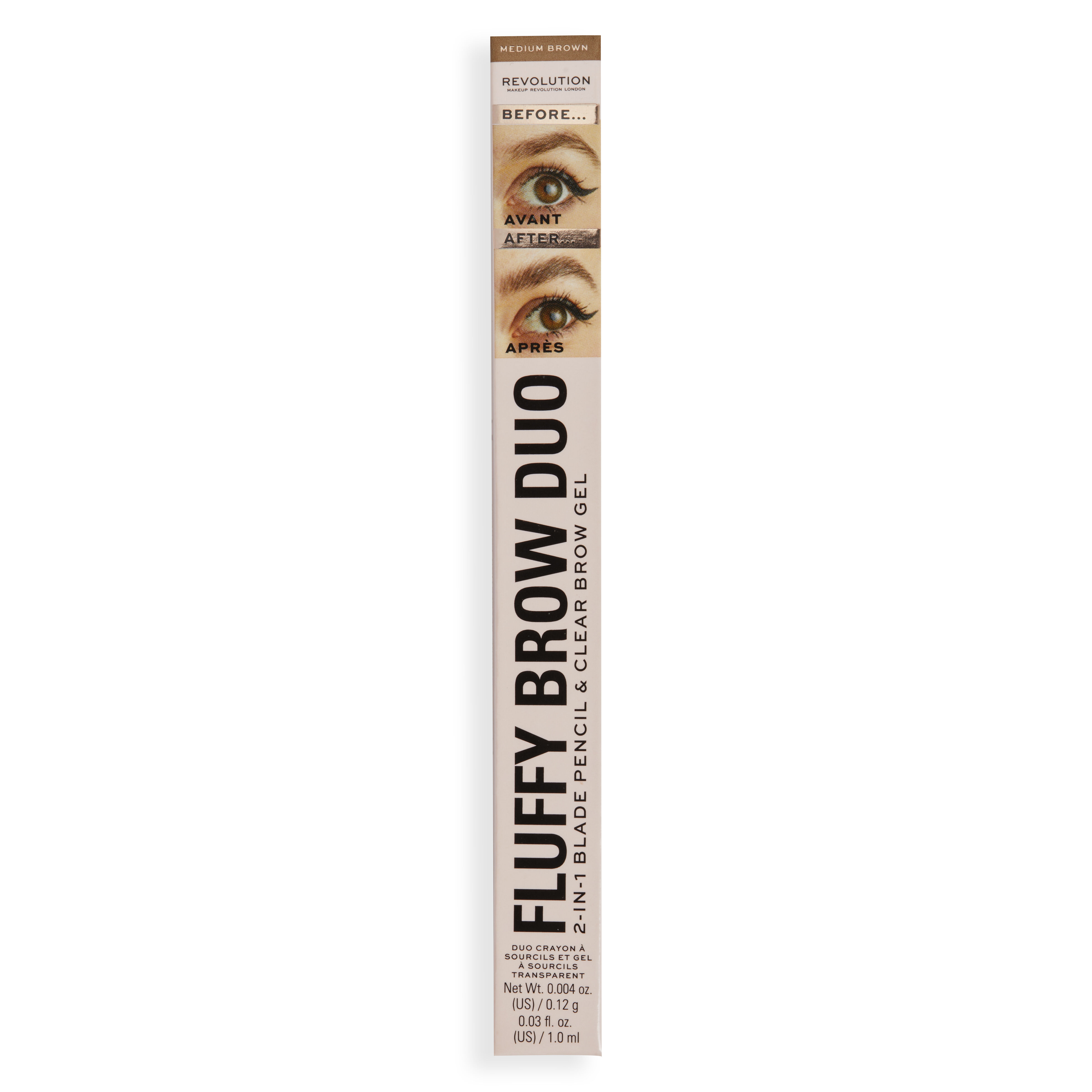 Makeup Revolution Fluffy Brow Filter Duo Medium Brown