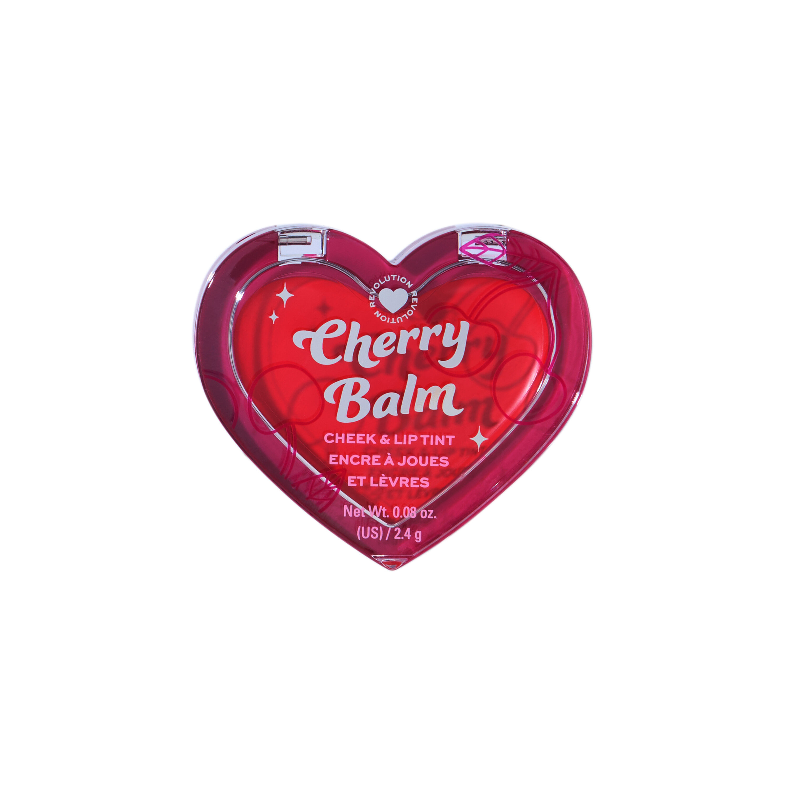 I Heart Revolution Midnight Cherry Balm Cheek &amp; Lip Blush Red Glac&eacute;