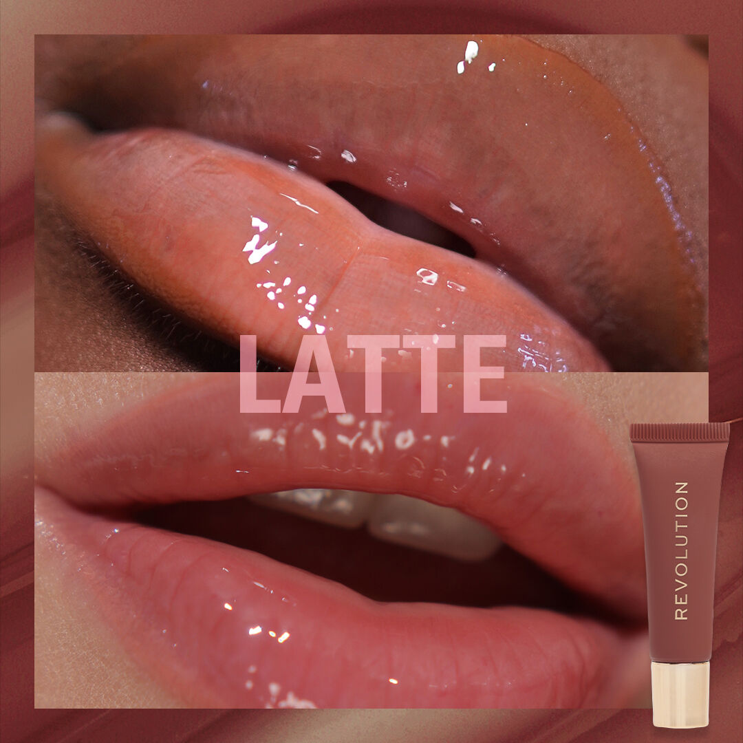 Makeup Revolution Juicy Peptide Lip Balm Nude Latte