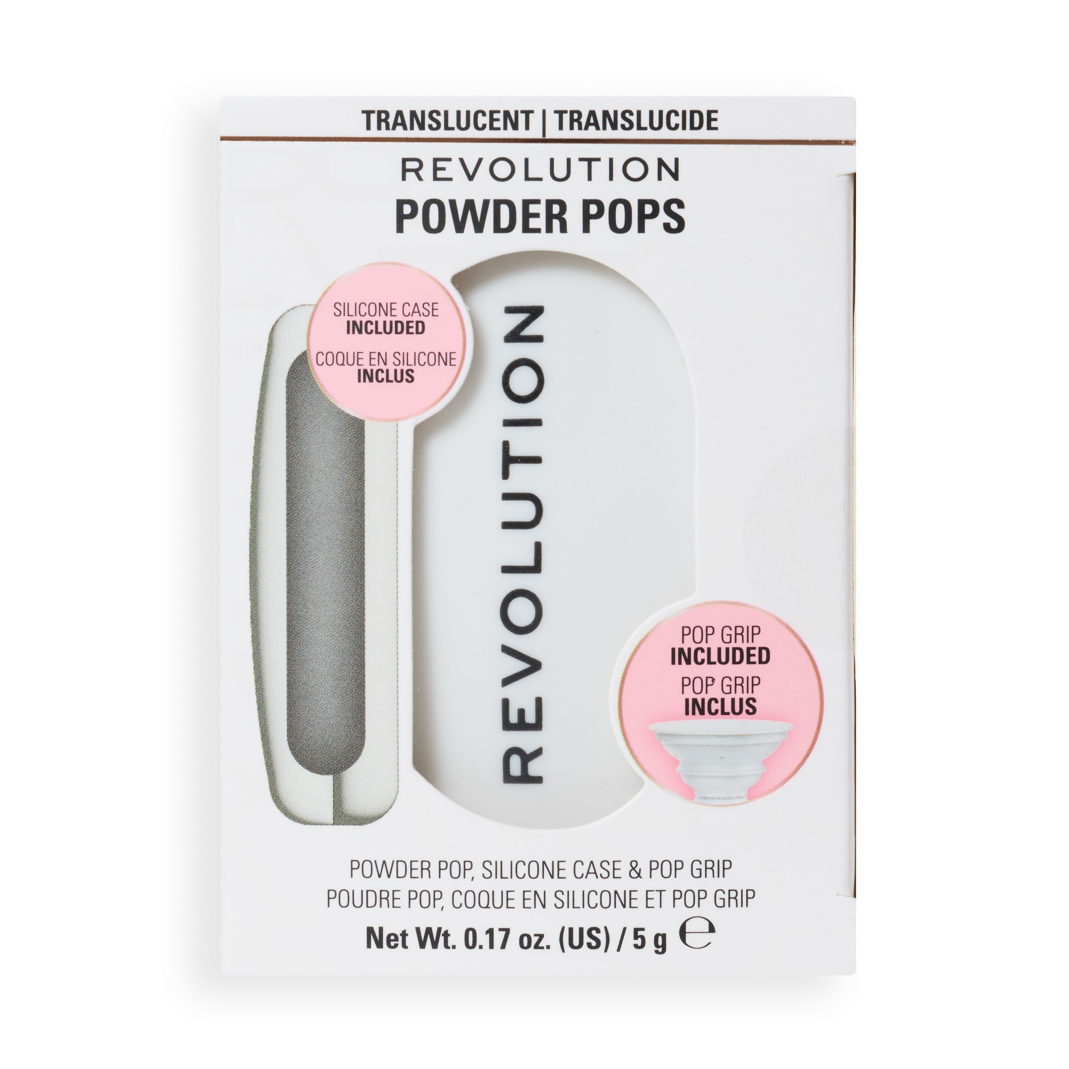 Revolution Powder Pops Translucent & Pop Grip Silicone Case White