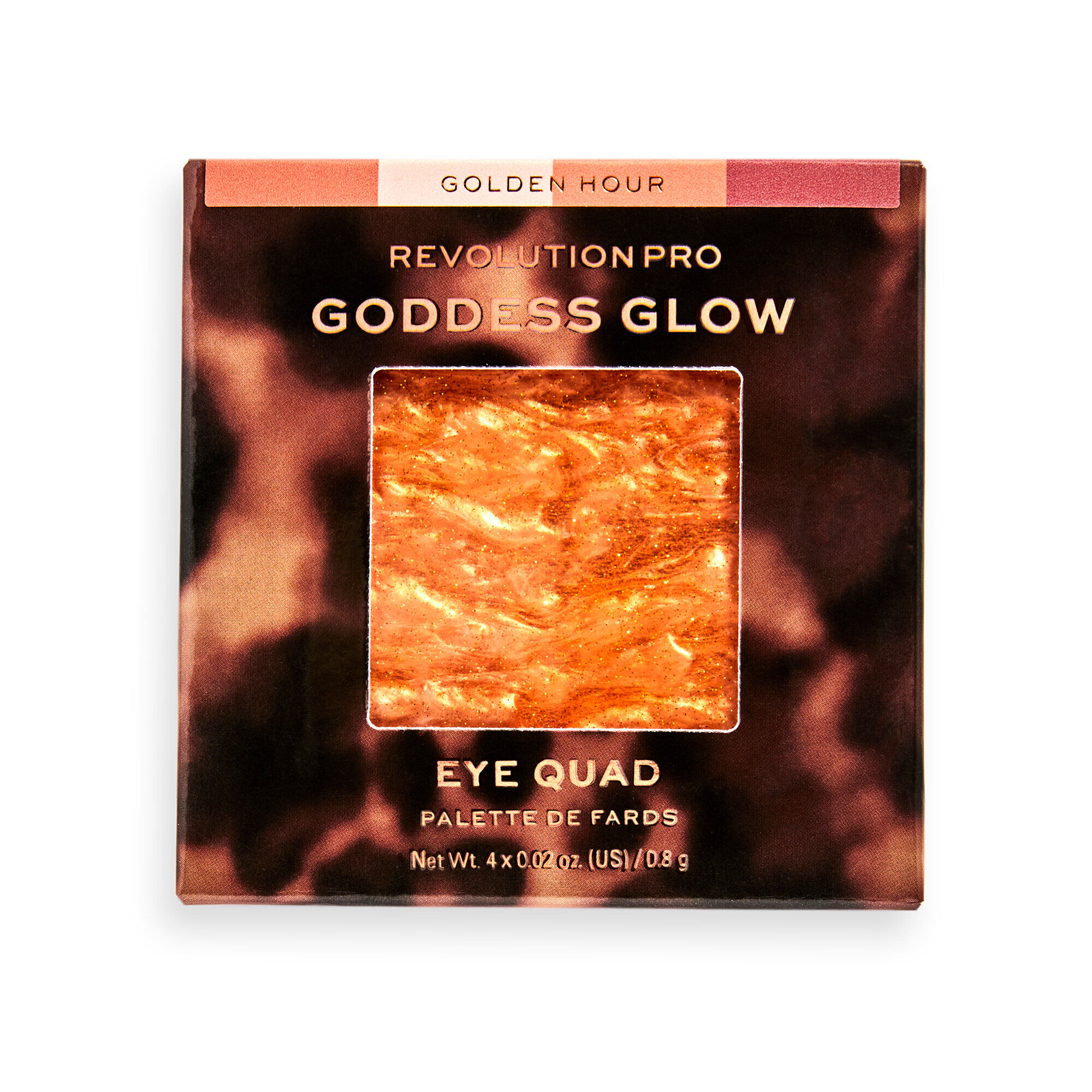 Revolution Pro Goddess Glow Eye Quad Golden Hour Eyeshadow Palette