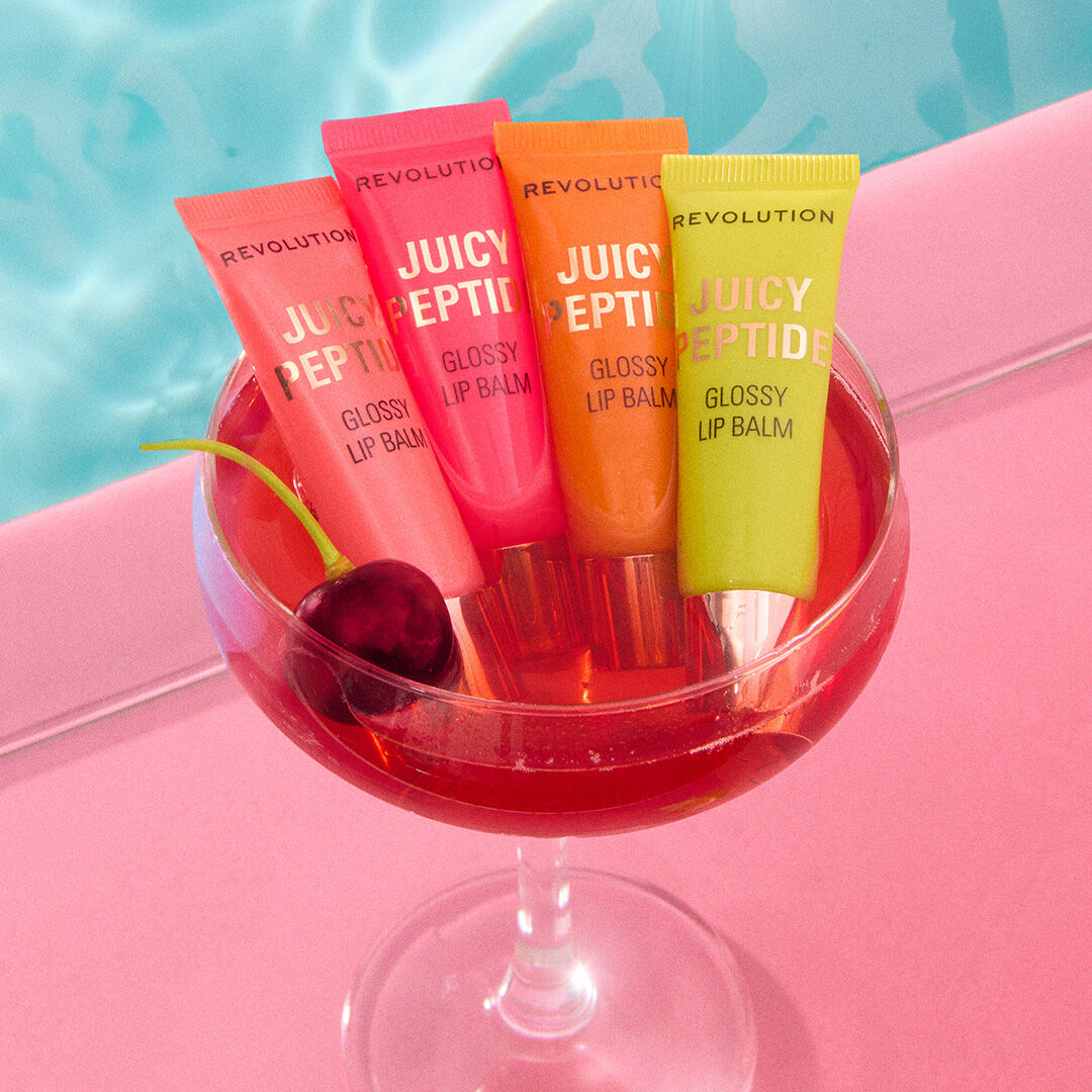 Revolution Juicy Peptide Lip Balm Peach Bellini Orange