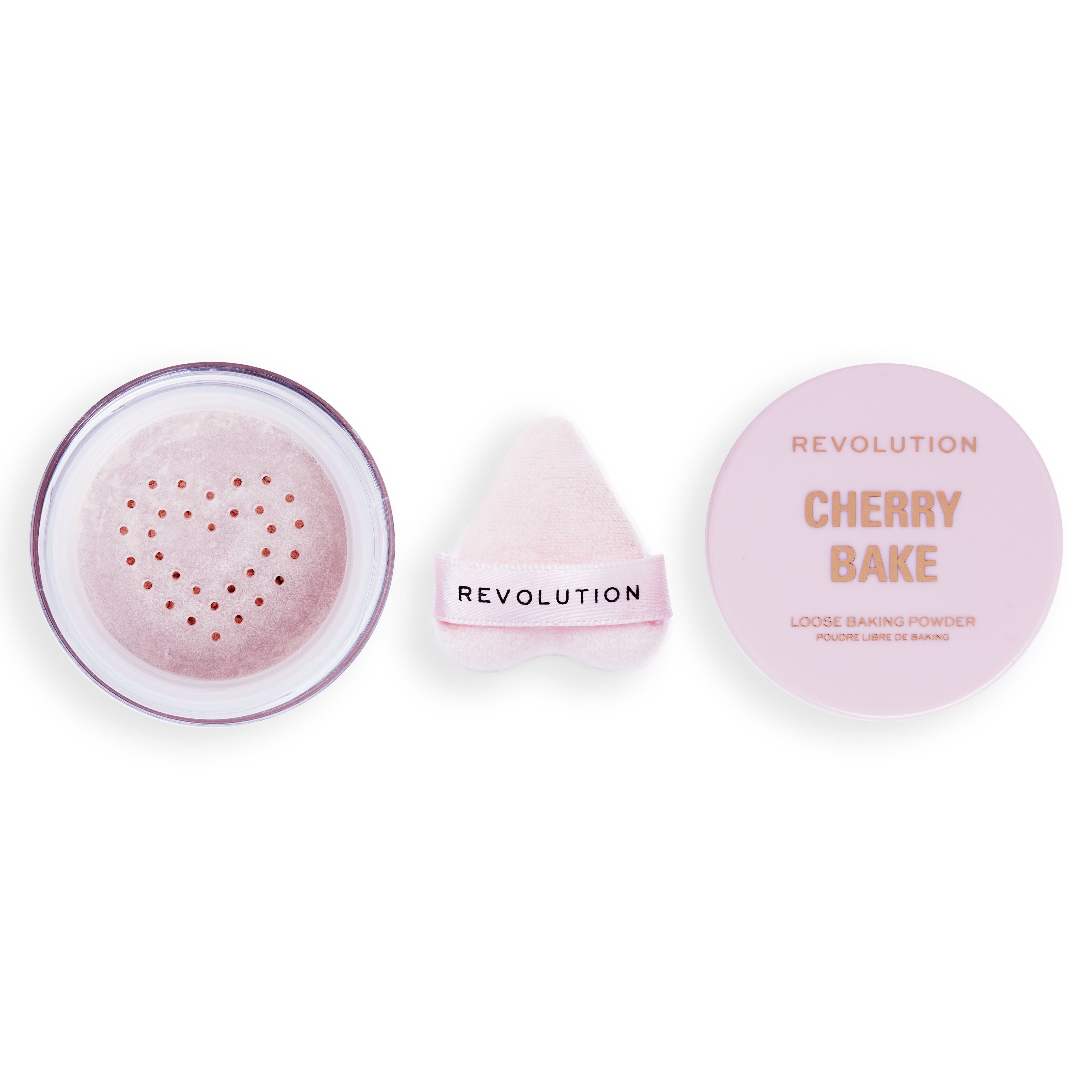 Makeup Revolution Y2k Cherry Bake Loose Powder & Puff