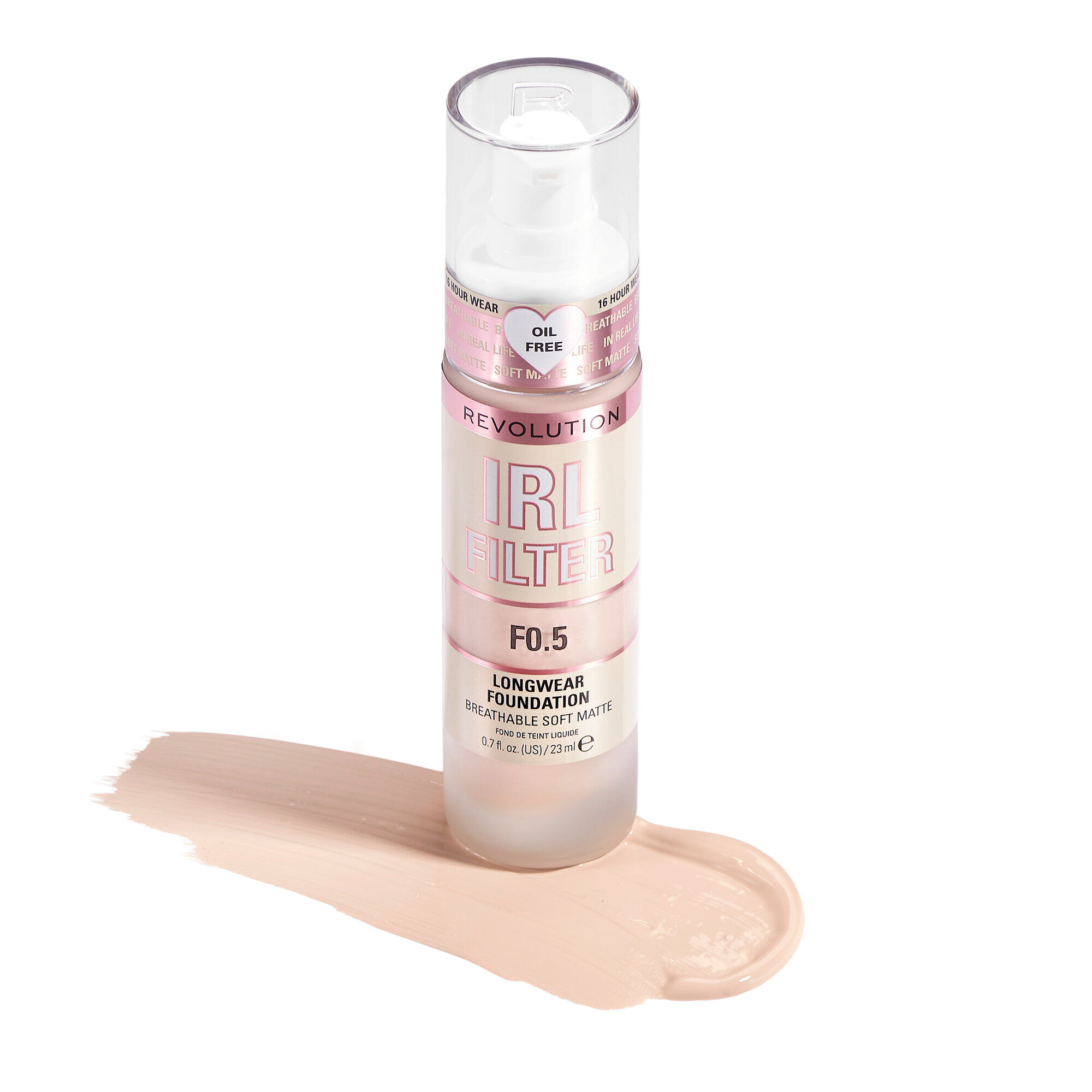 Revolution IRL Filter 16H Longwear Soft Matte Foundation F0.5