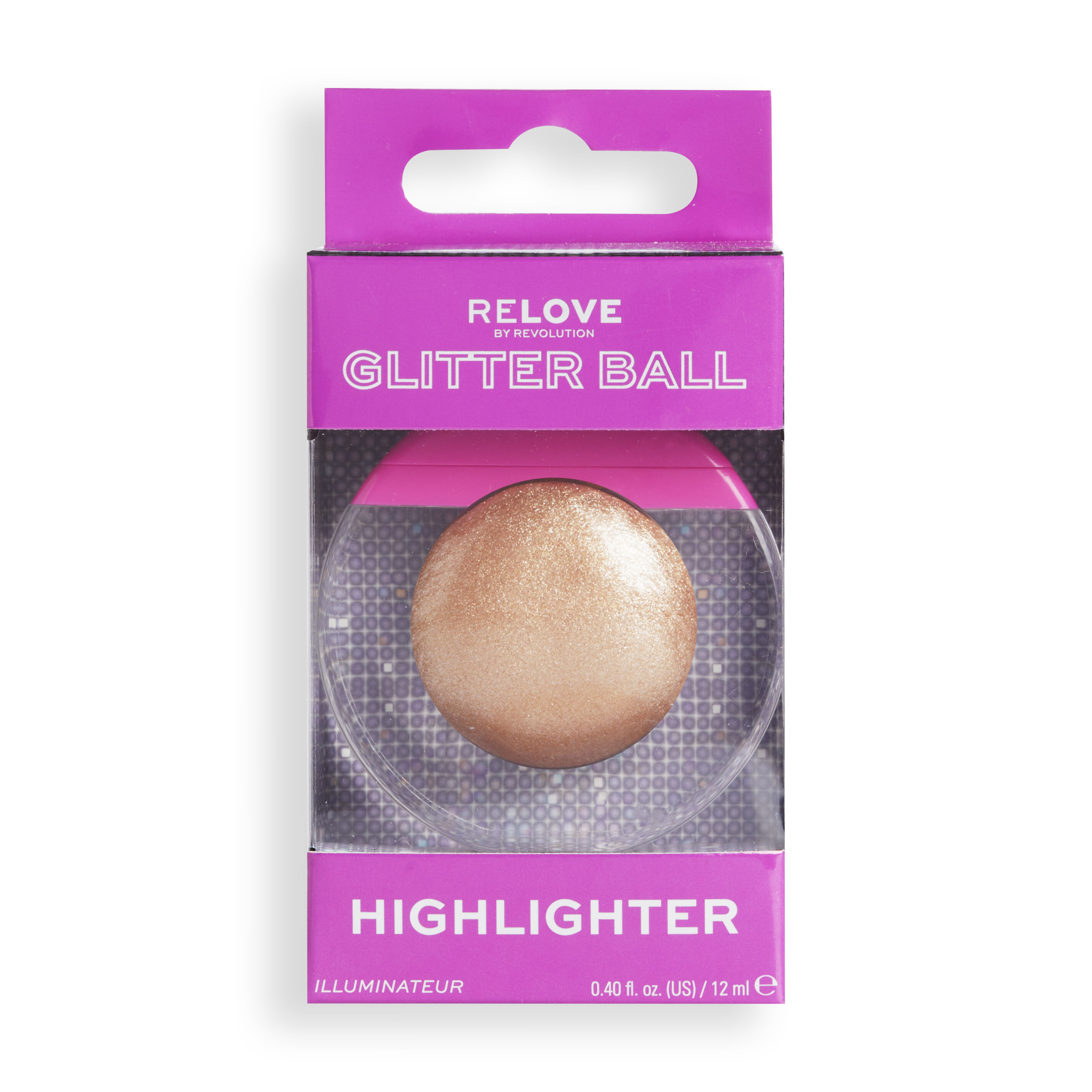 Relove by Revolution Dancing Queen Glitter Ball Liquid Highlighter Golden Energy