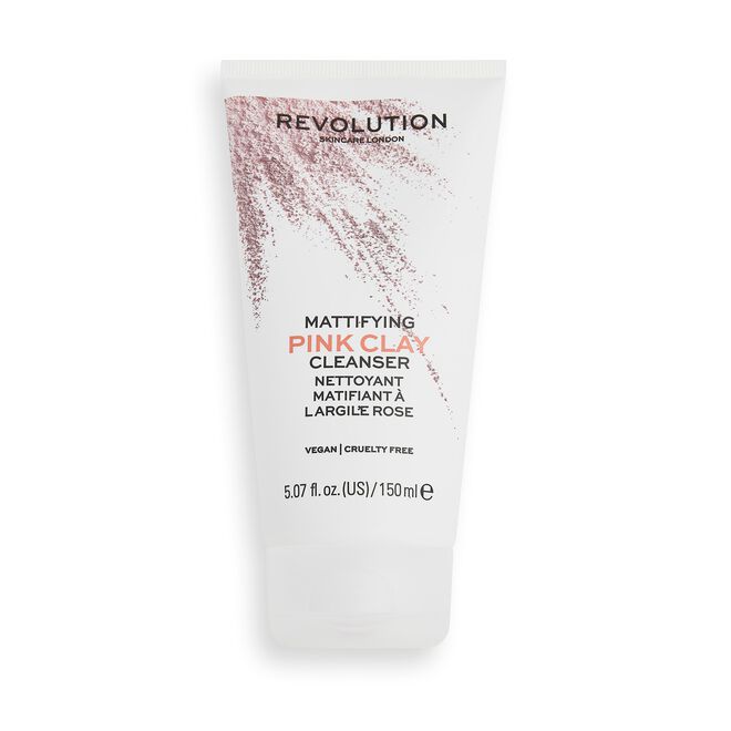 Revolution Skincare Pink Clay Mattifying Mud to Foam Cleanser