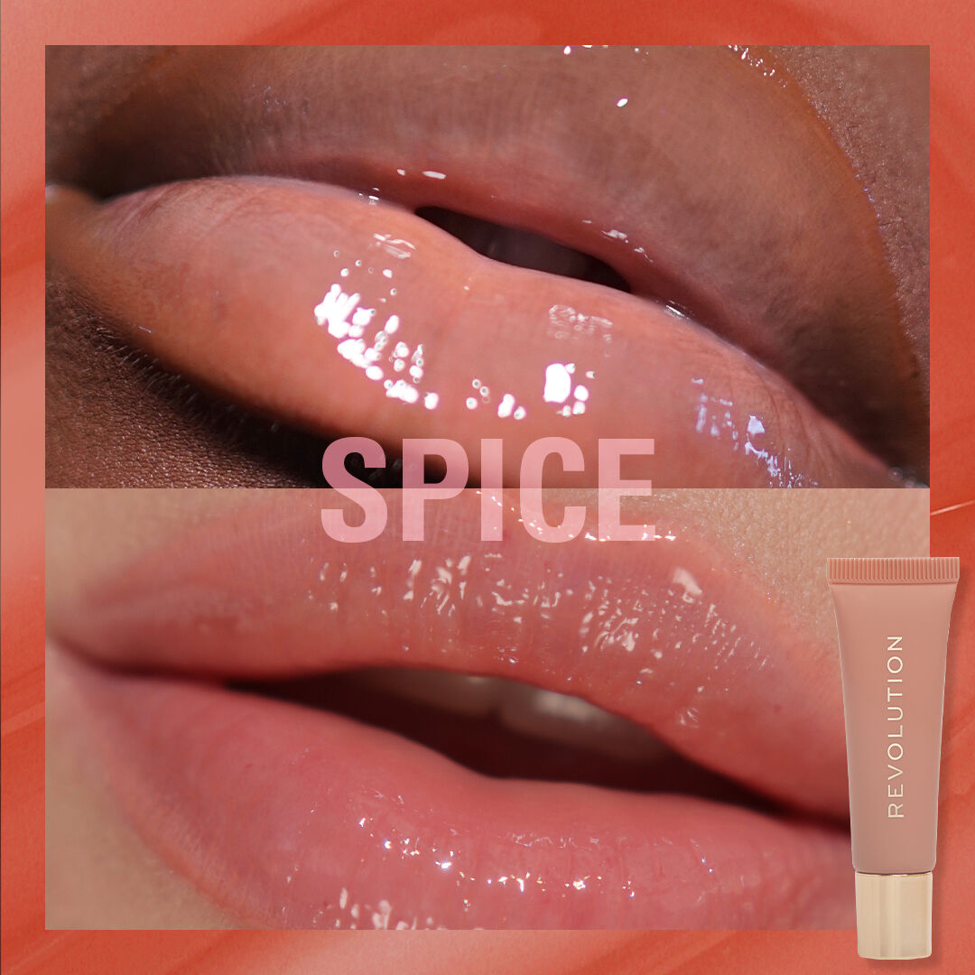 Makeup Revolution Juicy Peptide Lip Balm Nude Spice