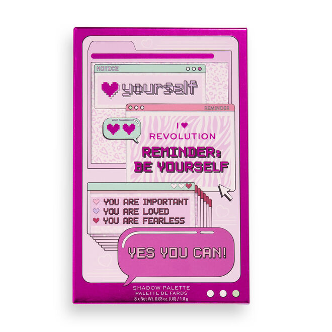 I Heart Revolution Affirmation Book Eyeshadow Palette Be Yourself
