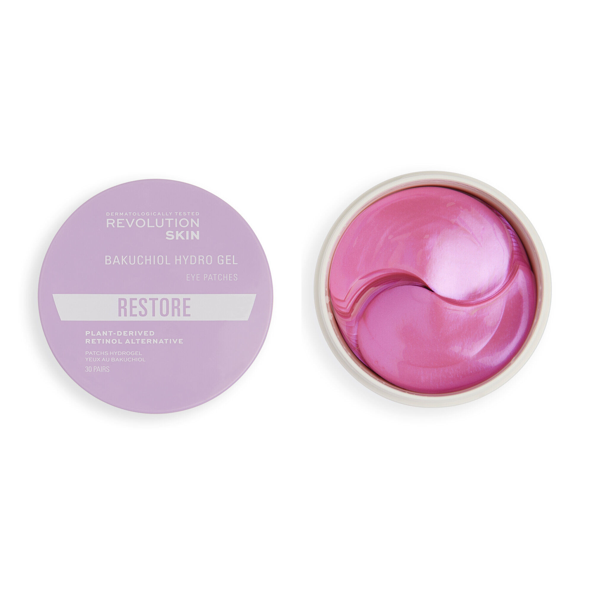 Revolution Skincare Pearlescent Purple Bakuchiol Smoothing Undereye Patches