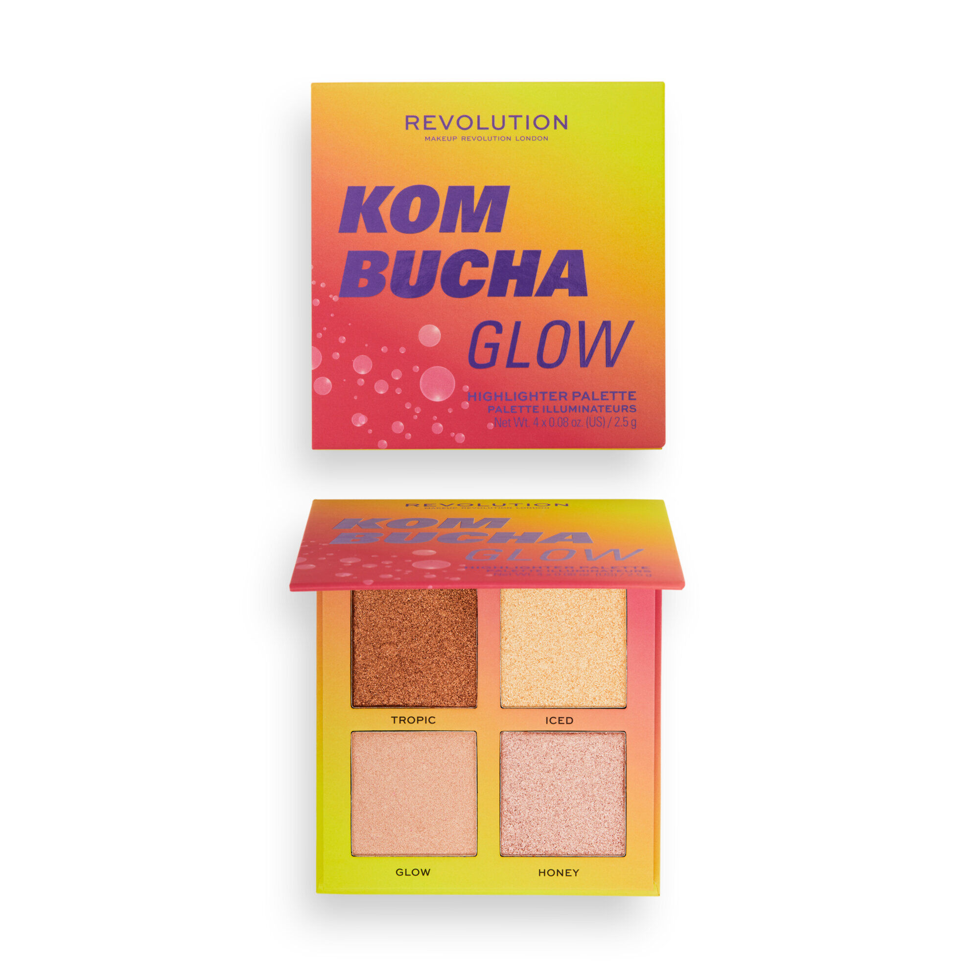 Makeup Revolution Hot Shot Kombucha Glow Highlighter Palette