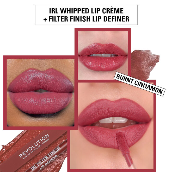 Makeup Revolution IRL Filter Finish Lip Definer Burnt Cinnamon