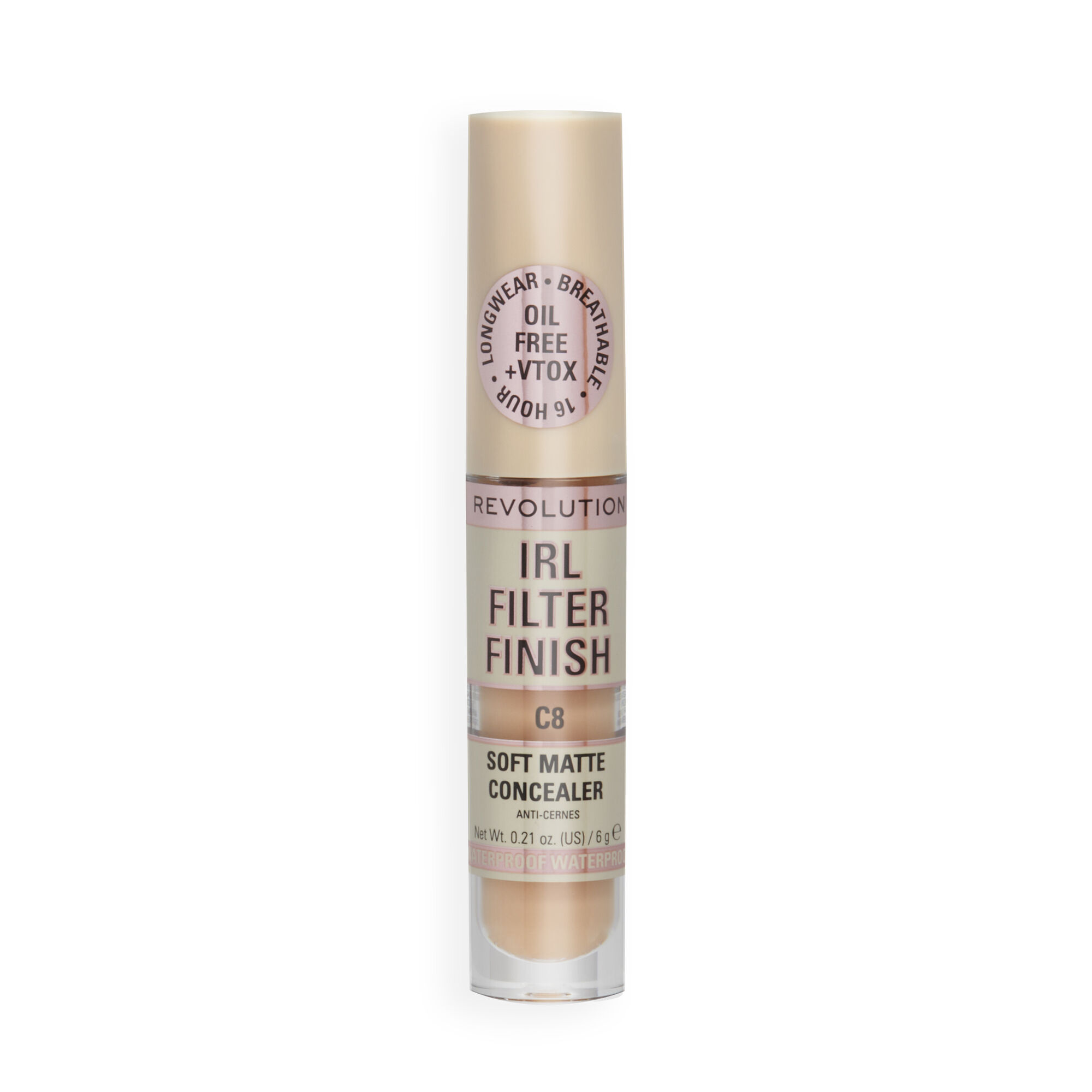 Revolution IRL Filter 16H Hydrating Full Coverage Concealer C8
