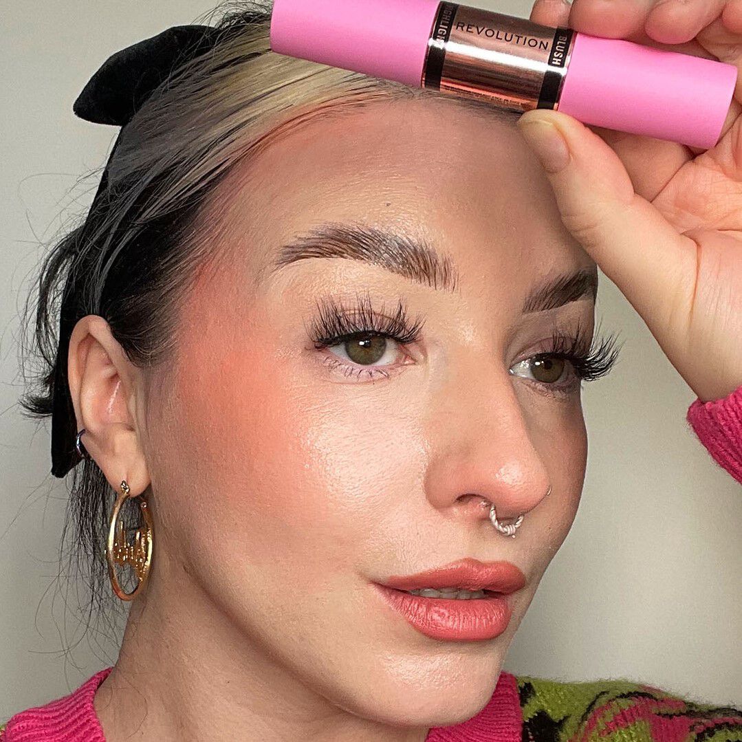 Makeup Revolution Blush & Highlight Stick Coral Dew