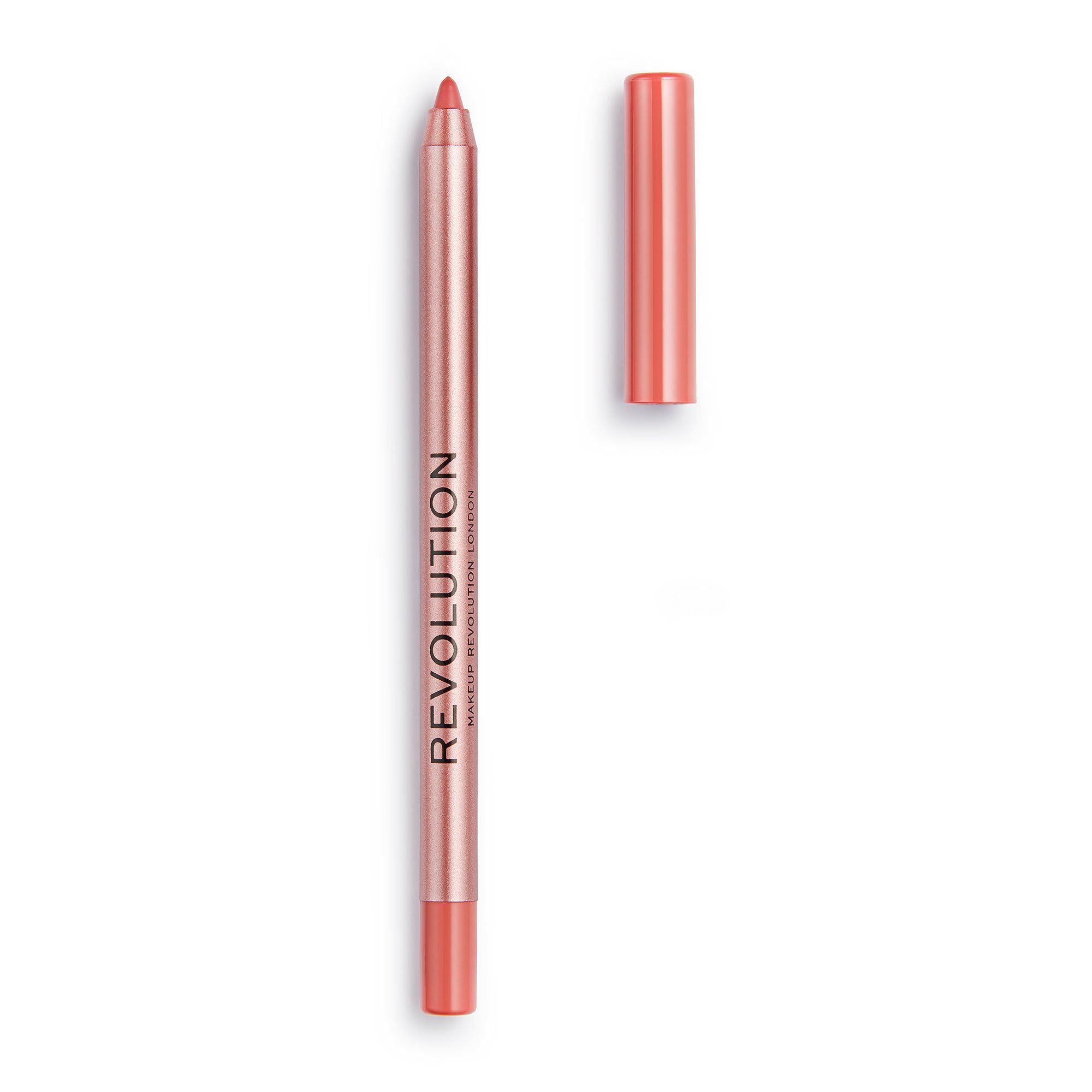 Revolution Satin Kiss Lipliner Heart Race Peach Nude