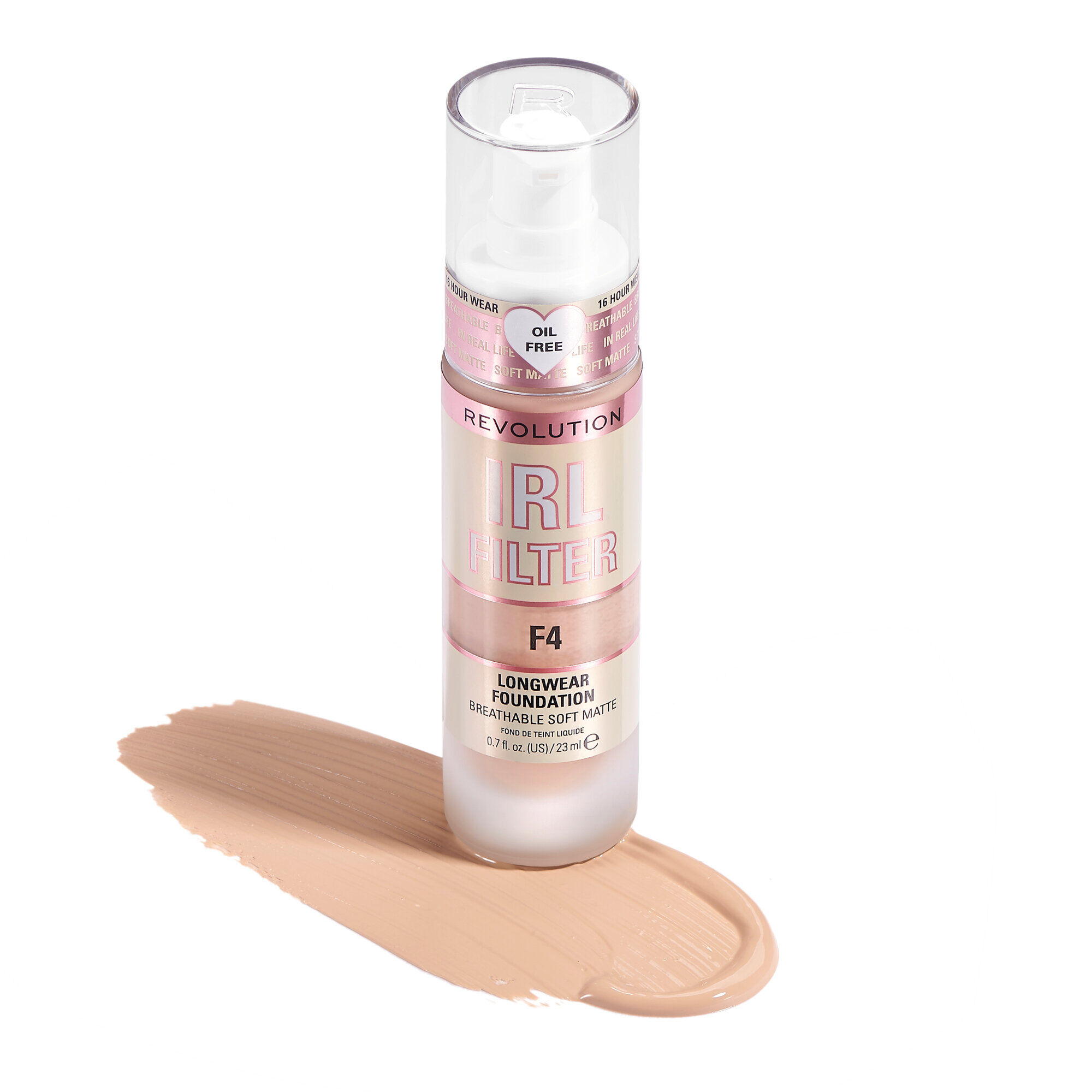 Revolution IRL Filter 16H Longwear Soft Matte Foundation F4