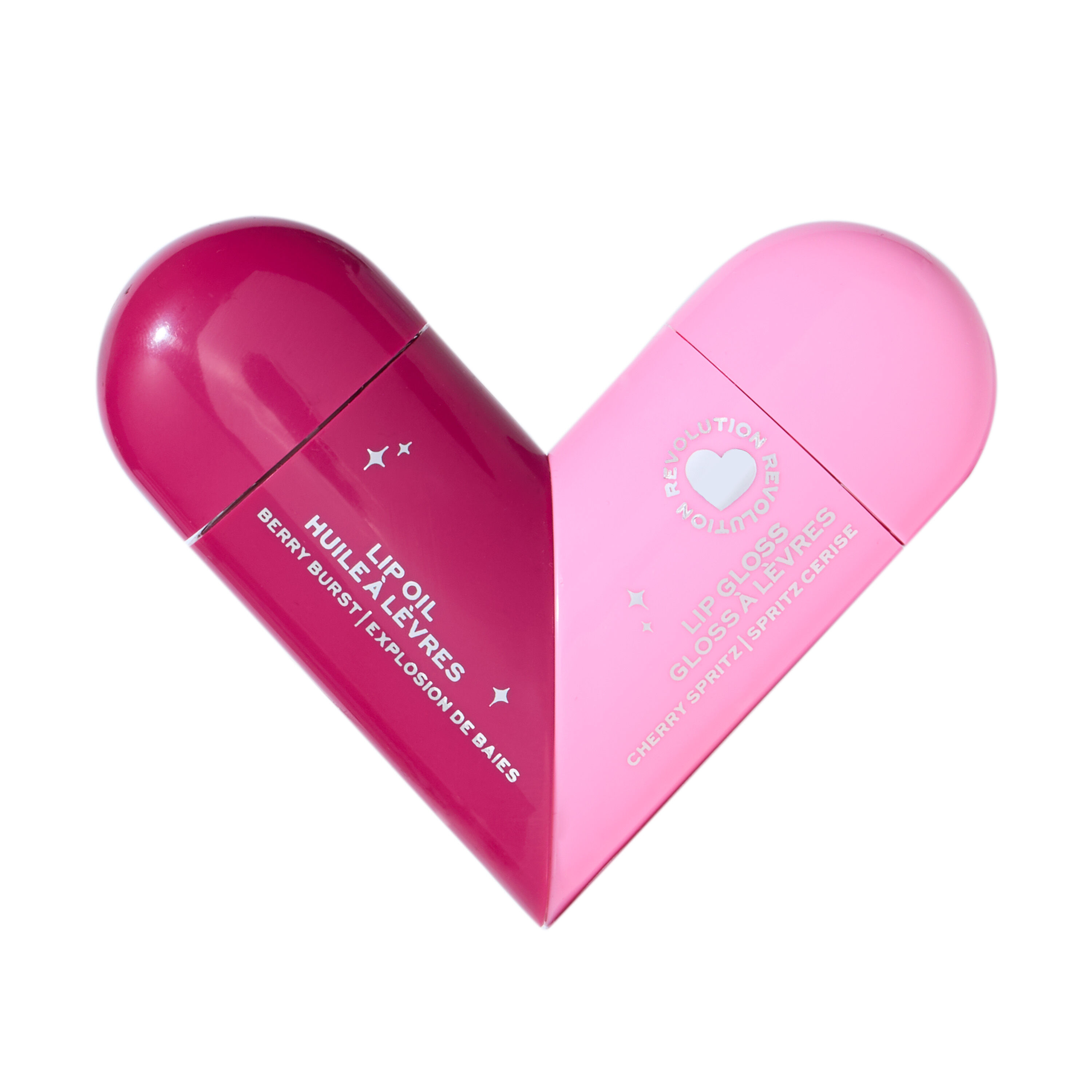 I Heart Revolution Midnight Cherry Twist Duo Lip Oil &amp; Shimmer Gloss