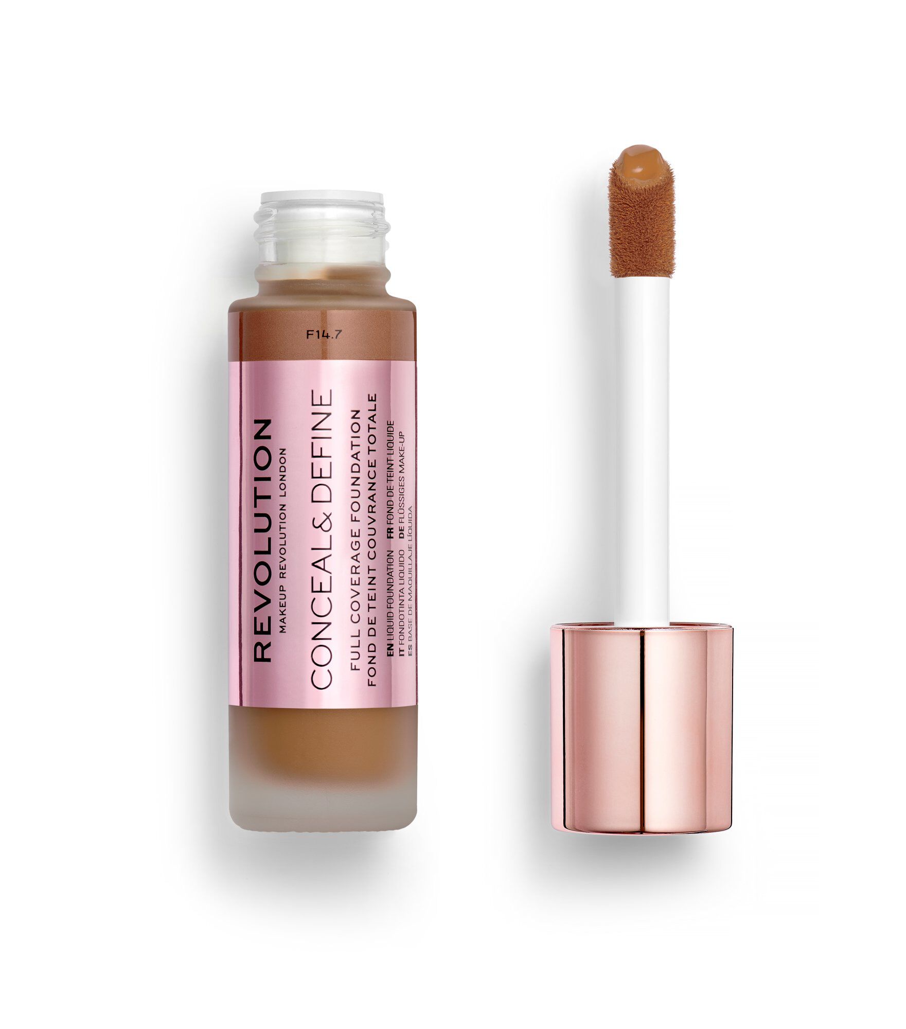 Revolution Conceal & Define Ultra Matte Full Coverage Foundation F14.7