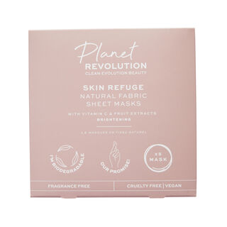 Planet Revolution Skin Refuge Brightening Fabric Sheet Masks
